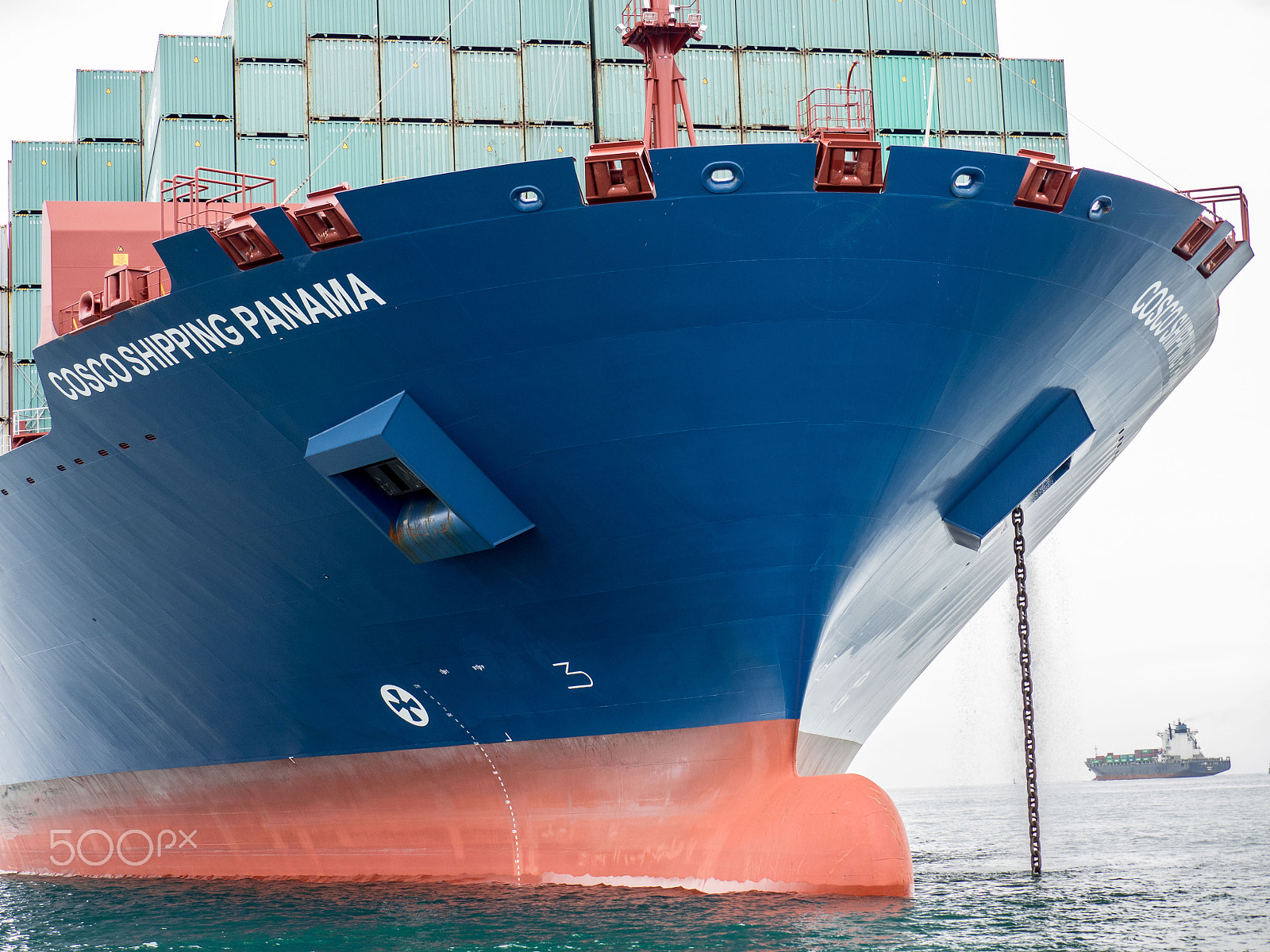 Panasonic Lumix G X Vario 35-100mm F2.8 OIS sample photo. Cosco shipping panama at manzanillo bay photography