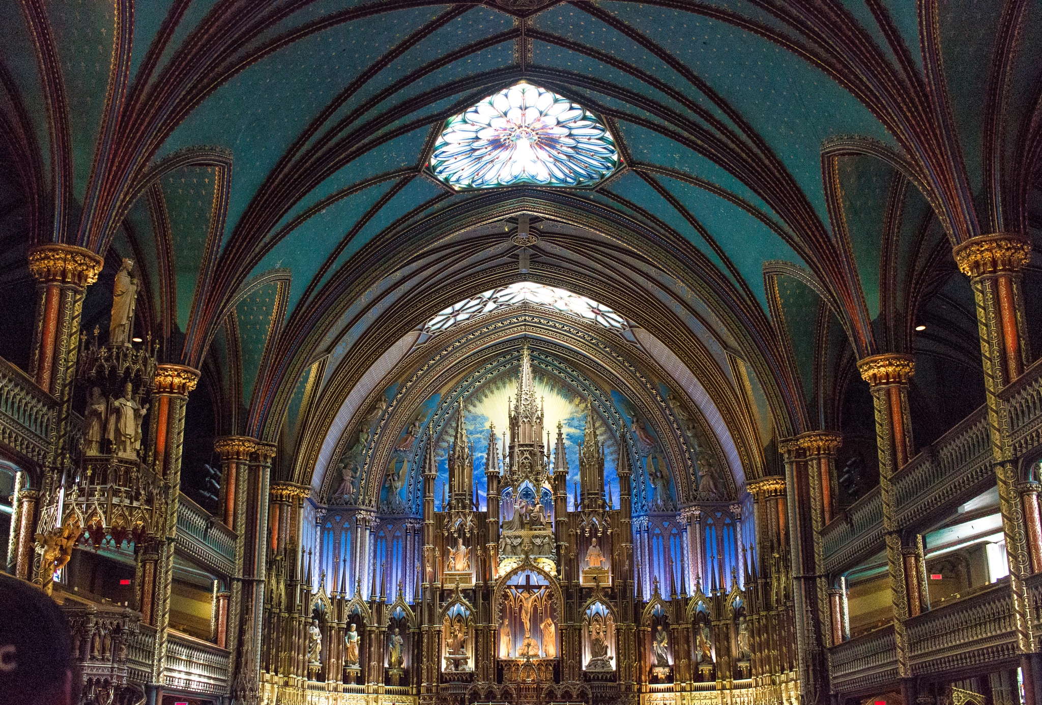 Canon EOS 100D (EOS Rebel SL1 / EOS Kiss X7) sample photo. Basilica notre dame | montreal | quebec photography