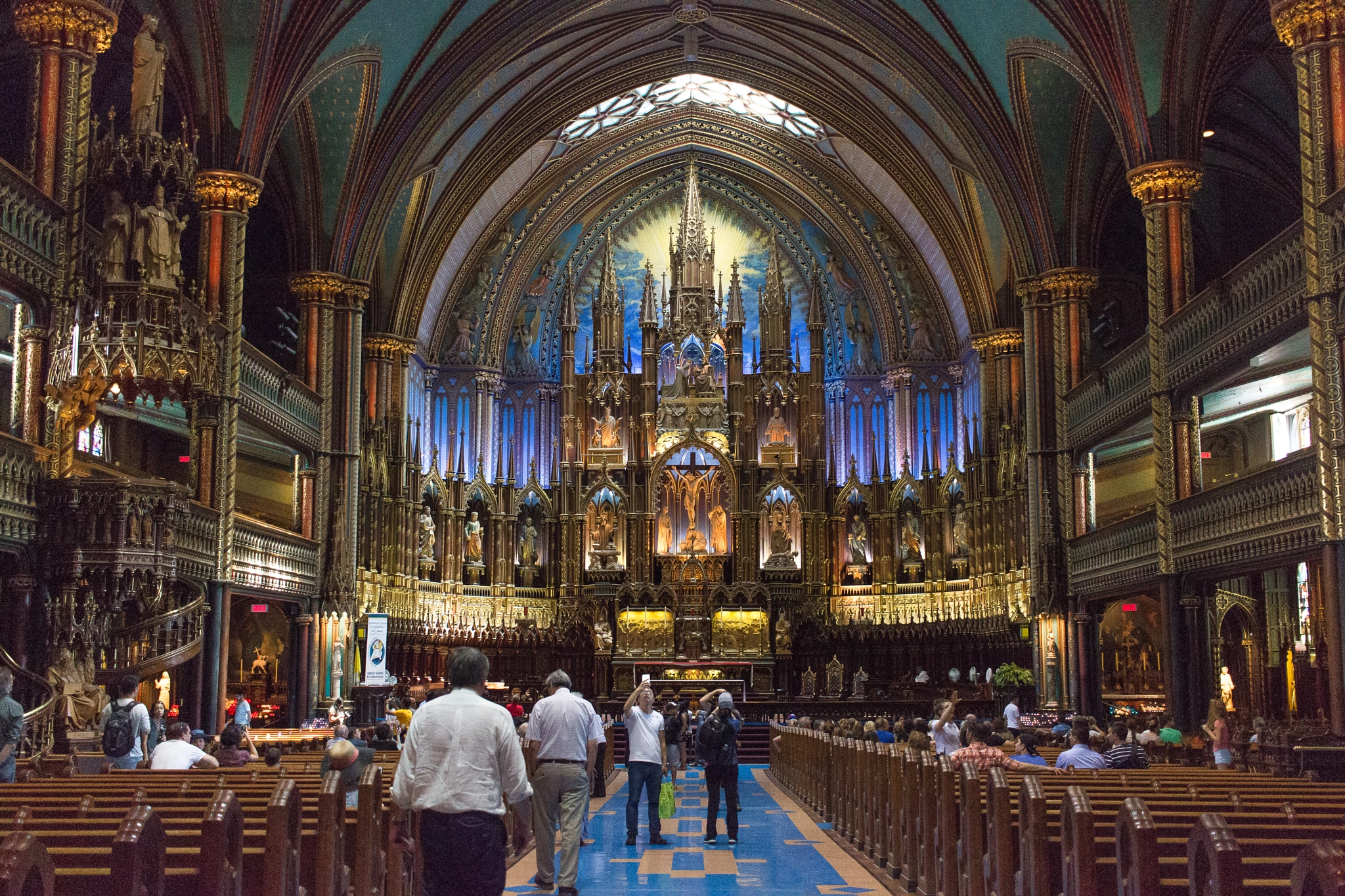 Canon EOS 100D (EOS Rebel SL1 / EOS Kiss X7) sample photo. Basilica notre dame | montreal | quebec photography