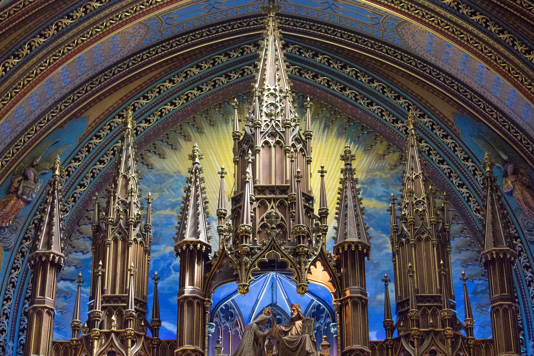 Canon EOS 100D (EOS Rebel SL1 / EOS Kiss X7) sample photo. Basilica notre dame | montreal | quebec photography