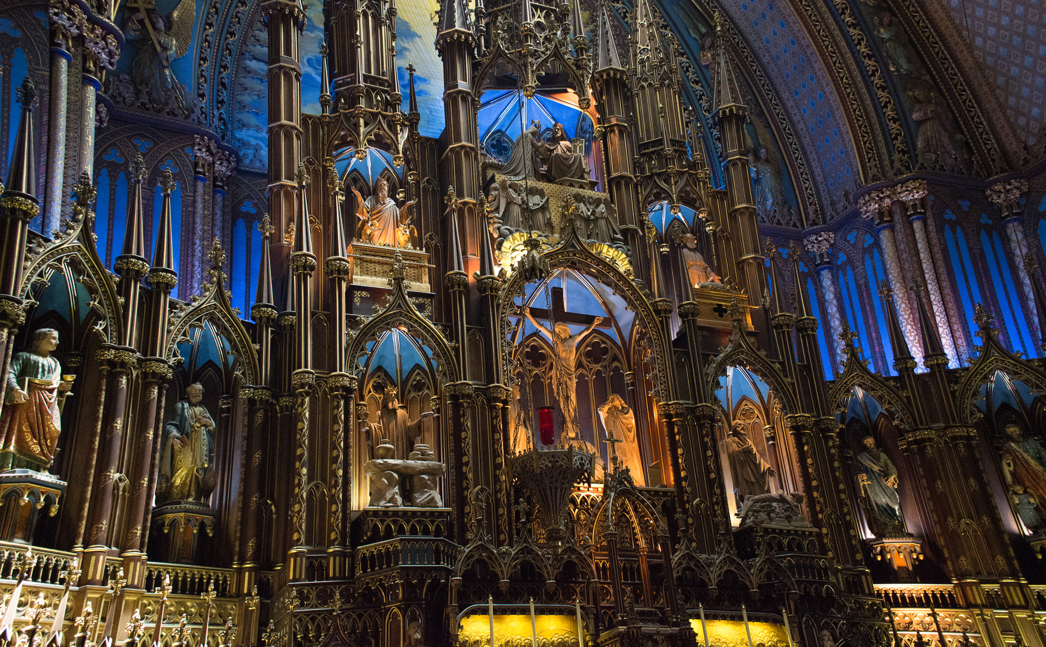 Canon EOS 100D (EOS Rebel SL1 / EOS Kiss X7) sample photo. Basilica notre dame | montreal | quebec photography