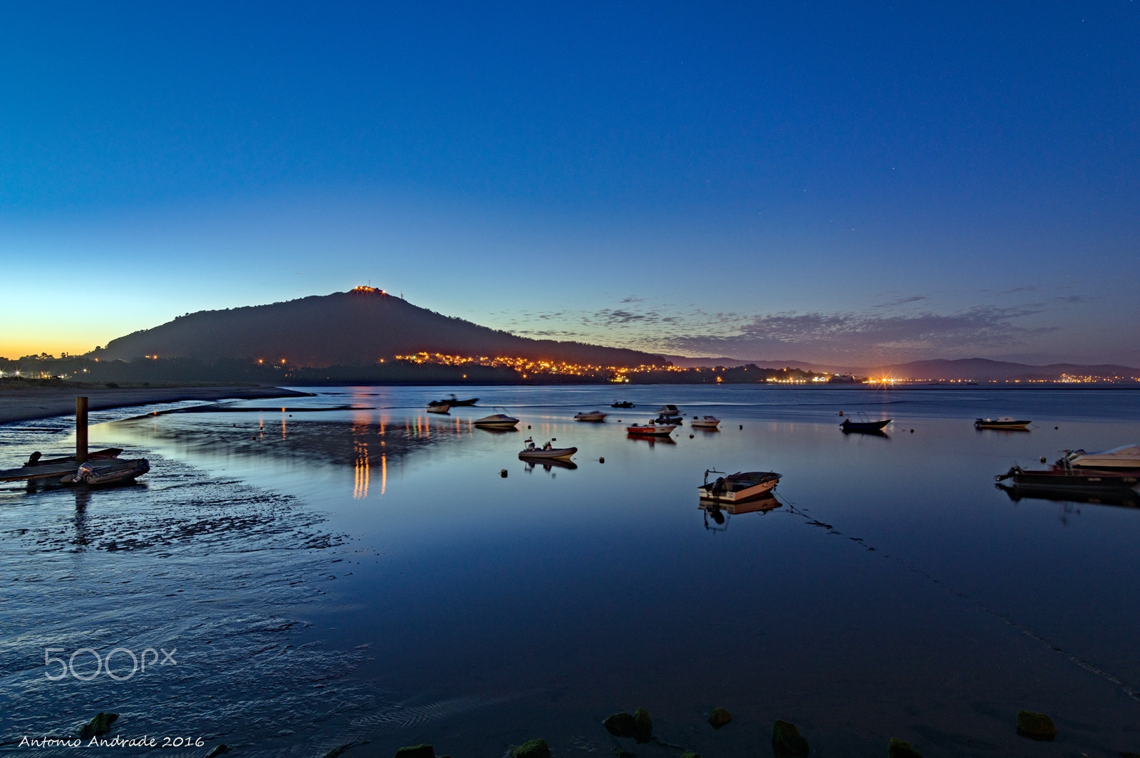 Pentax K-3 + Pentax smc DA 12-24mm F4.0 ED AL (IF) sample photo. Moledo - praia interior ao crepúsculo photography