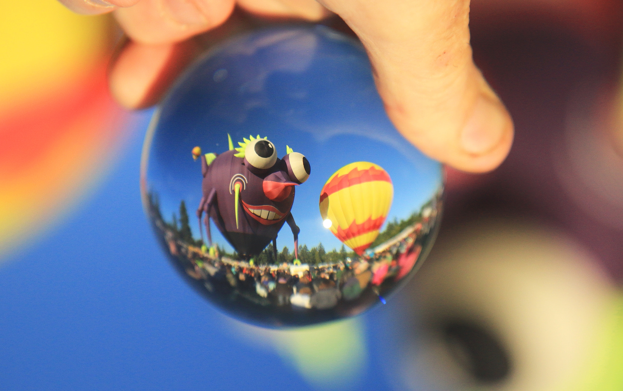 Canon EOS 70D + Canon EF-S 17-55mm F2.8 IS USM sample photo. Crystall ball photgraphy tigard balloon festival photography