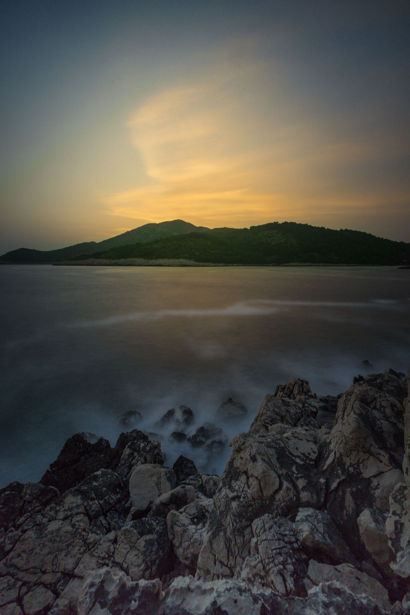 Sony a7R + Sony Vario-Sonnar T* 16-35mm F2.8 ZA SSM sample photo. Mljet sunset photography