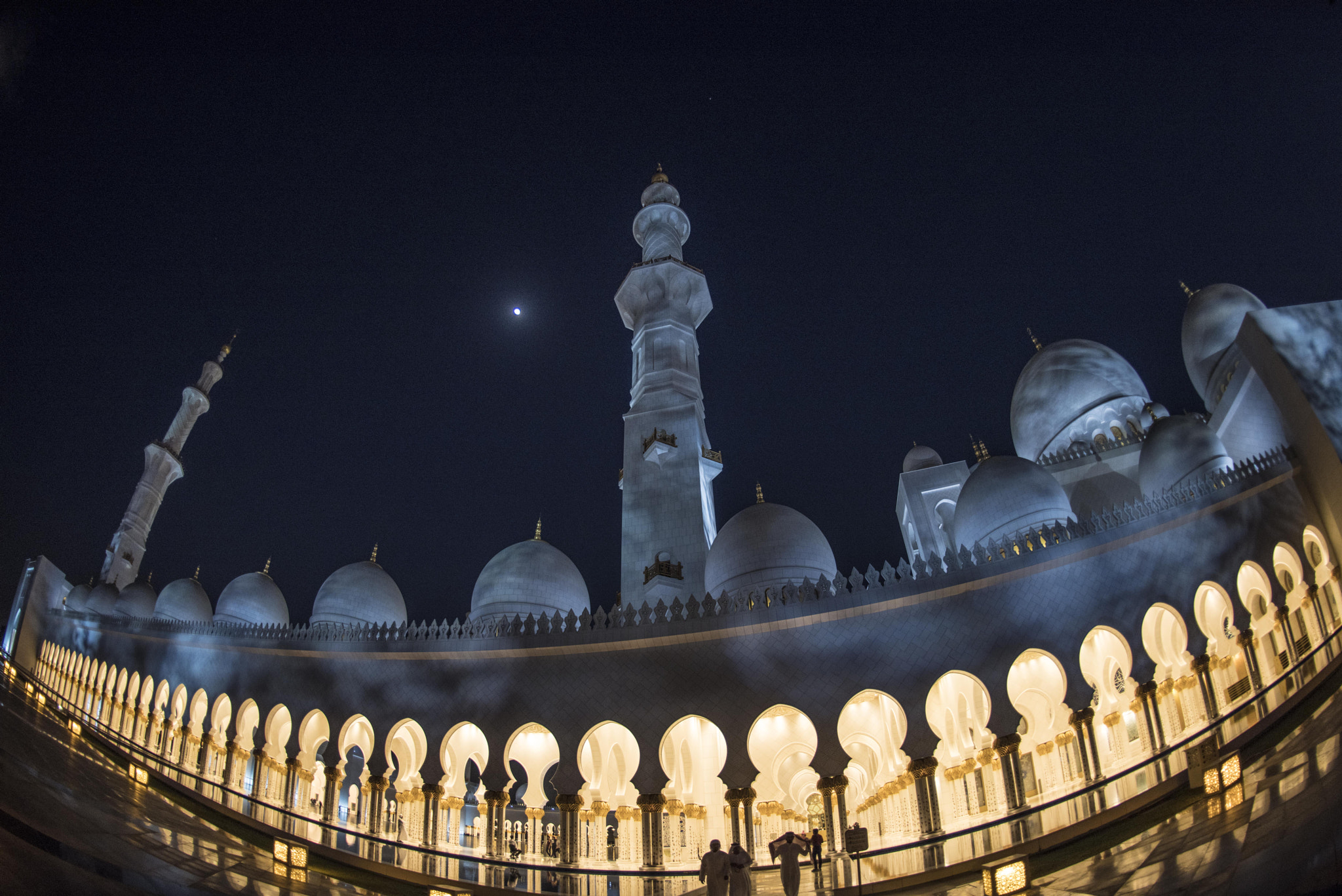 Nikon D810A + Nikon AF Fisheye-Nikkor 16mm F2.8D sample photo. Sh zayed mosque abu dhabi photography