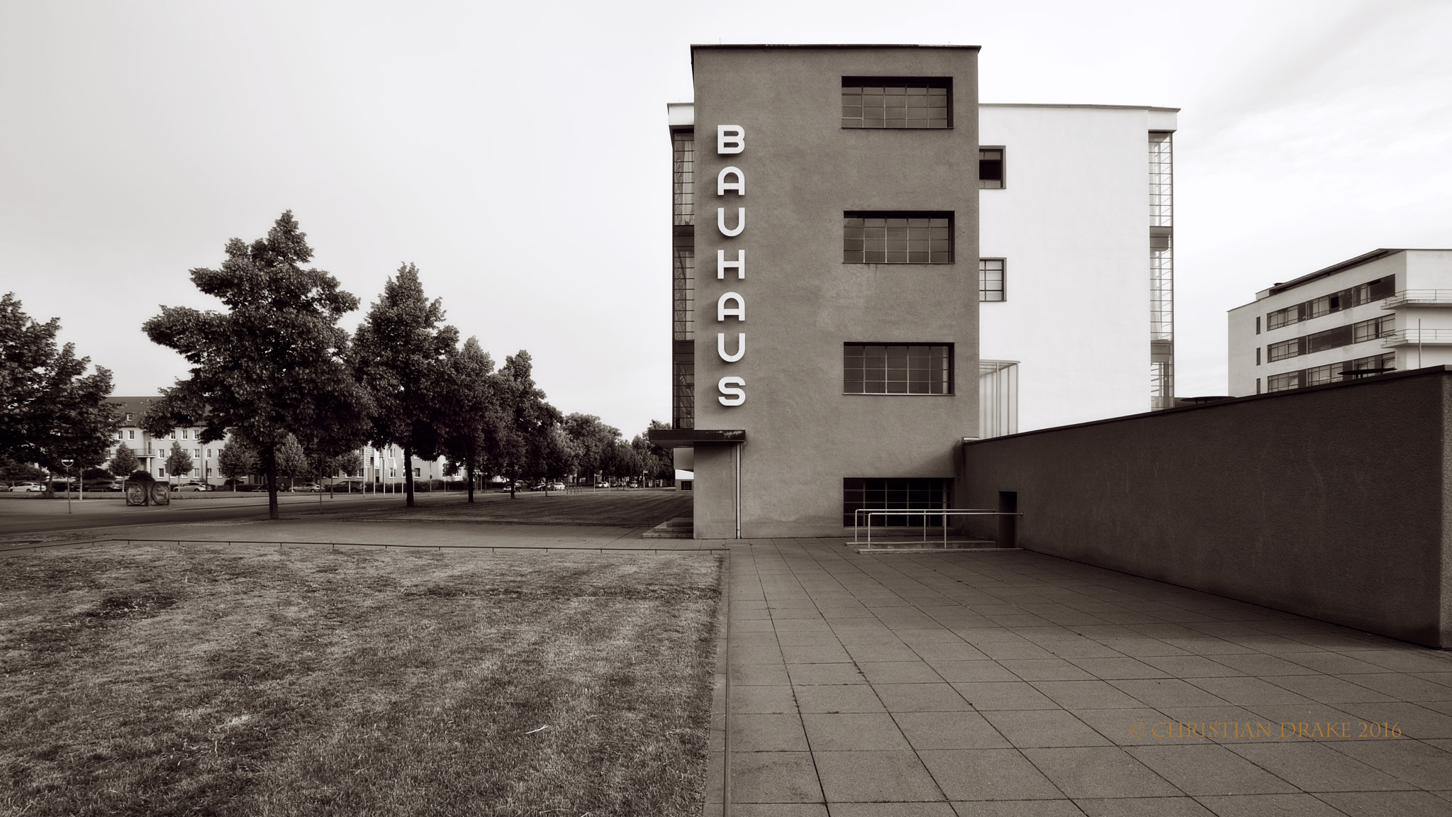 Sigma 70-200mm F2.8 EX DG Macro HSM II sample photo. Bauhaus dessau bw reedited0 photography