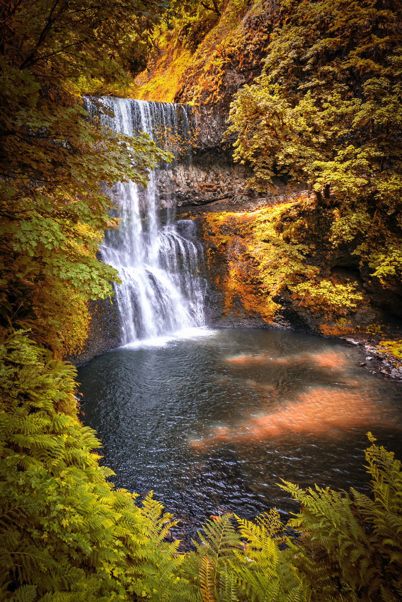 Nikon D800 + Nikon AF Fisheye-Nikkor 16mm F2.8D sample photo. Lower south falls photography