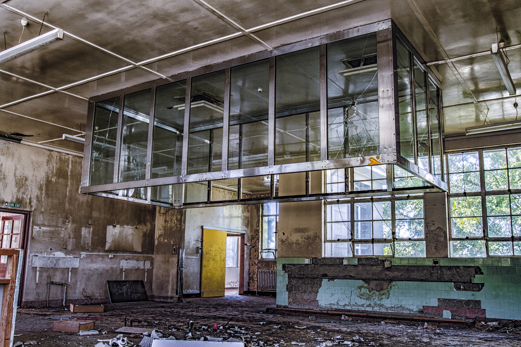 Canon EOS 7D + Canon EF 16-35mm F2.8L USM sample photo. Abandoned hospital kitchen photography