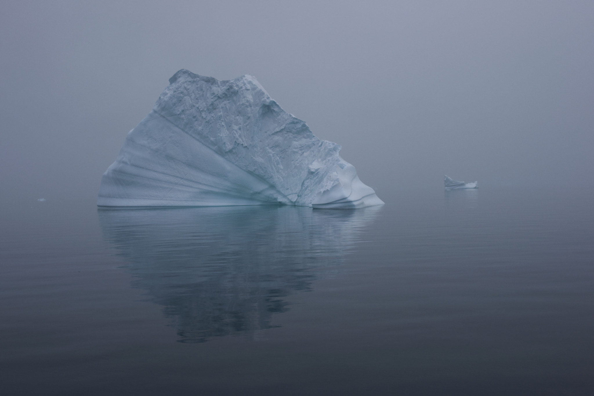 Sony Alpha DSLR-A700 sample photo. Iceberg in the mist photography