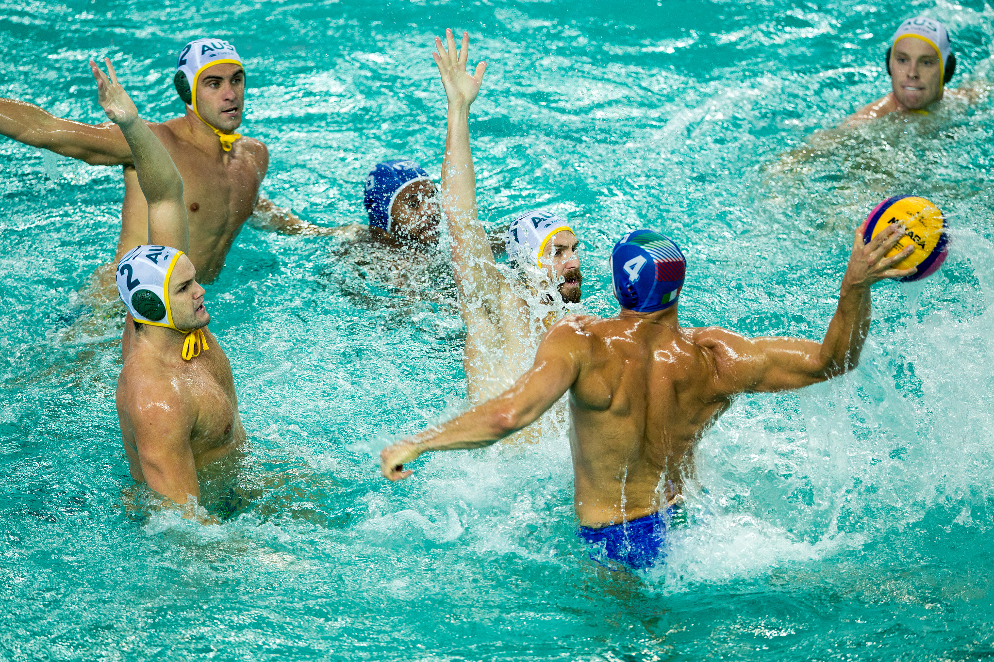 Canon EOS 6D + Canon EF 400mm F2.8L IS II USM sample photo. Water polo.  huizhou，china photography