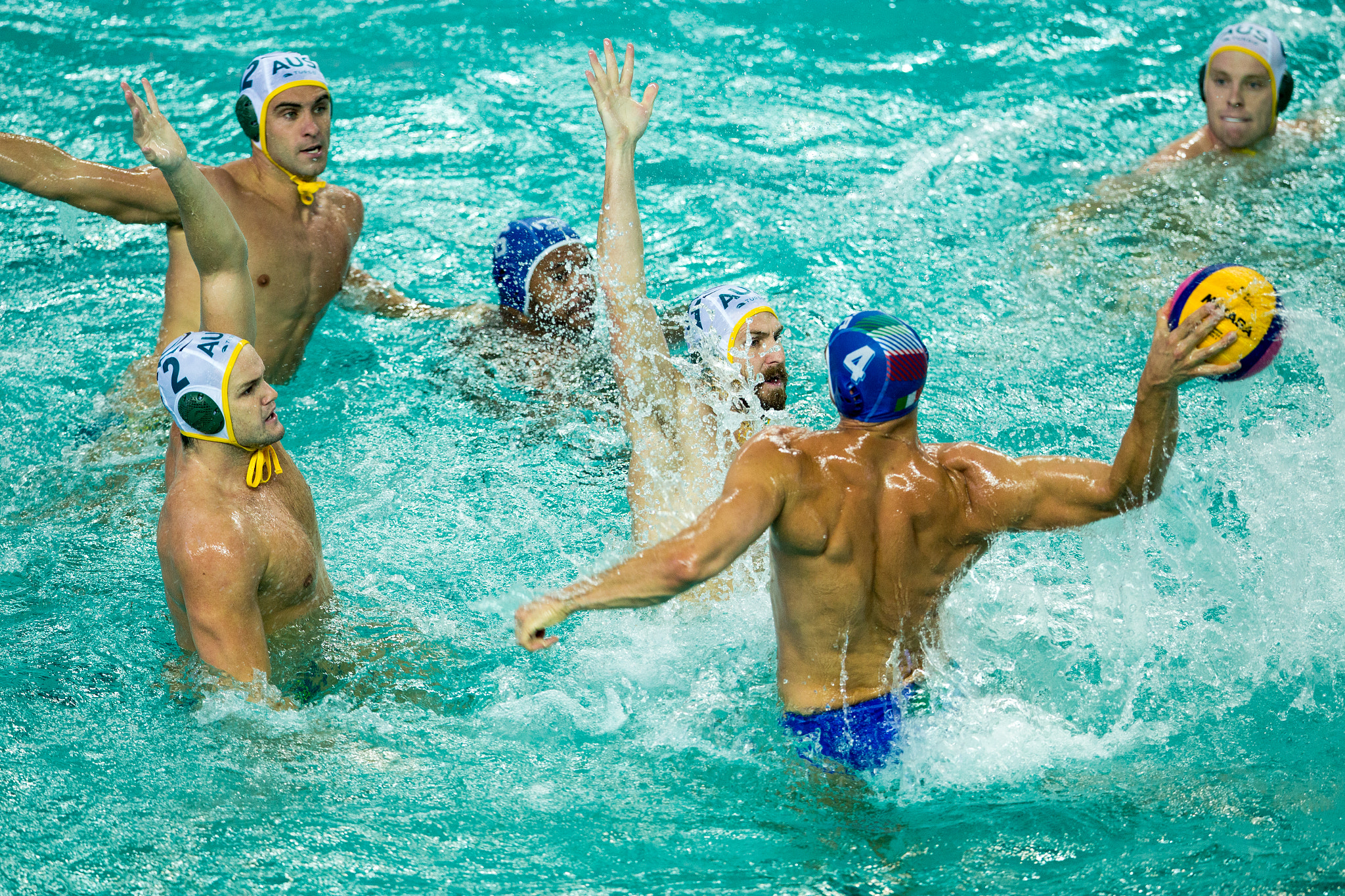Canon EF 400mm F2.8L IS II USM sample photo. Water polo.  huizhou，china photography