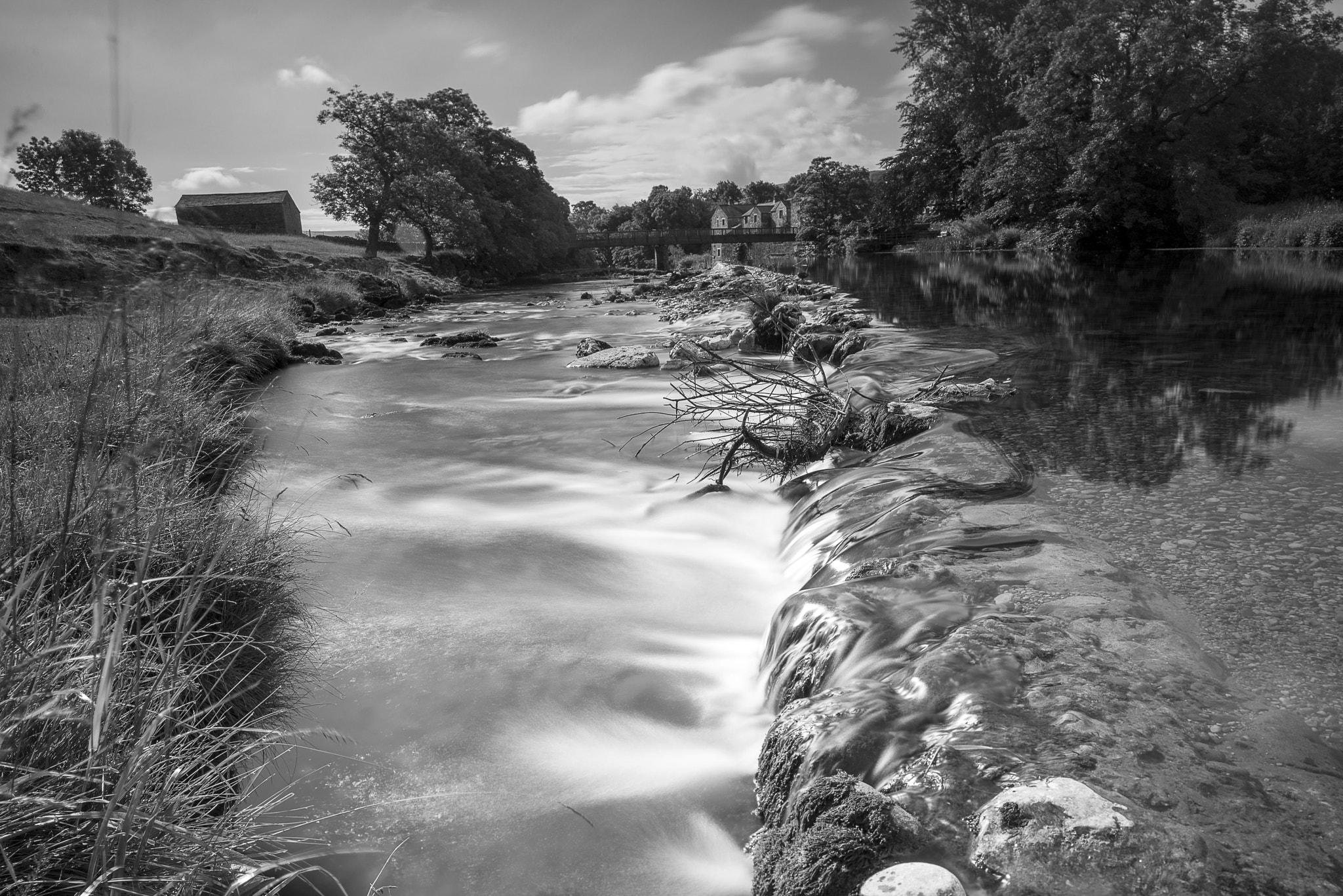 Nikon D800E + Nikon PC-E Nikkor 24mm F3.5D ED Tilt-Shift sample photo. June river in yorkshire photography