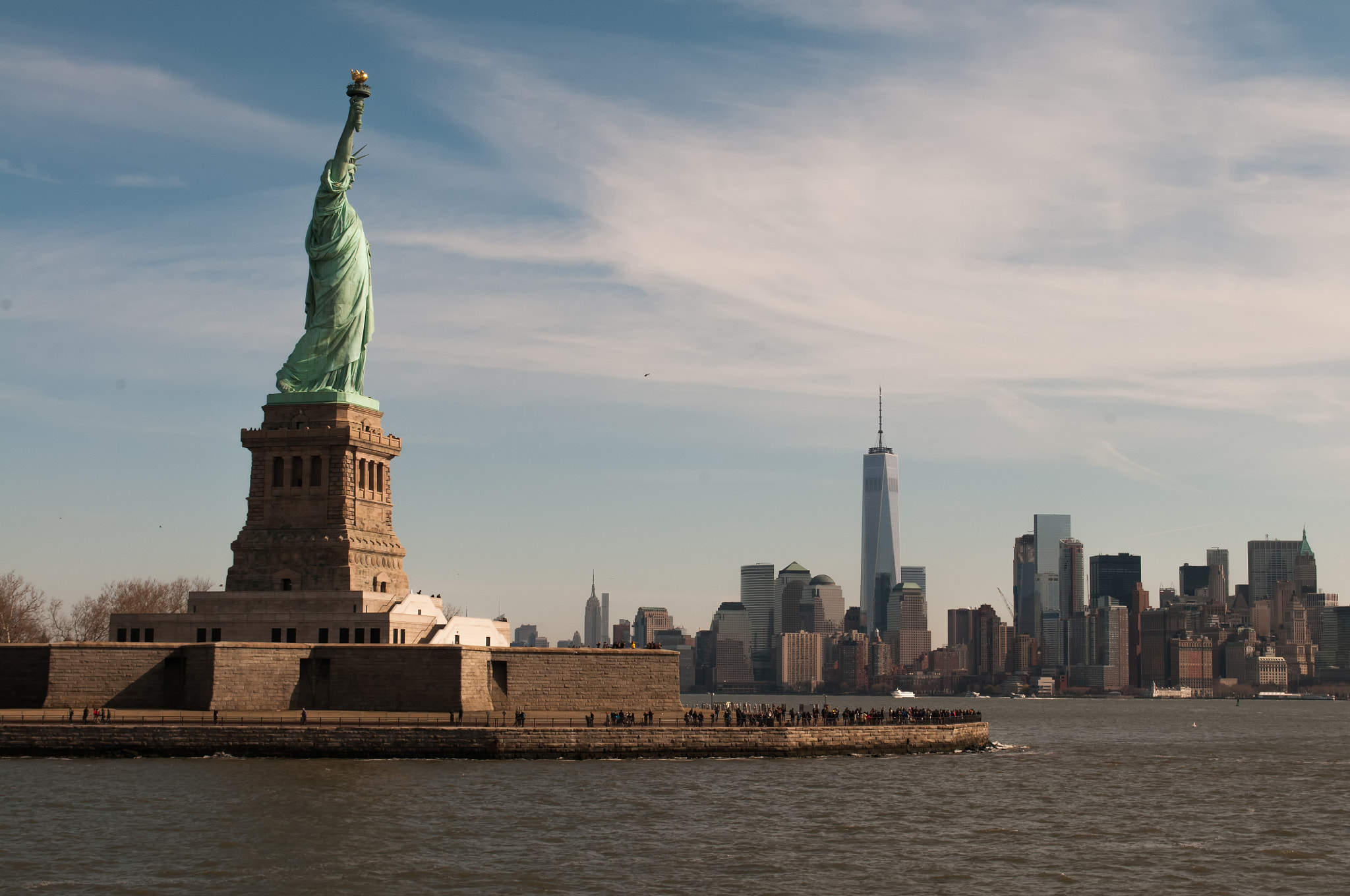 Nikon D300S sample photo. Lady liberty & downtown photography