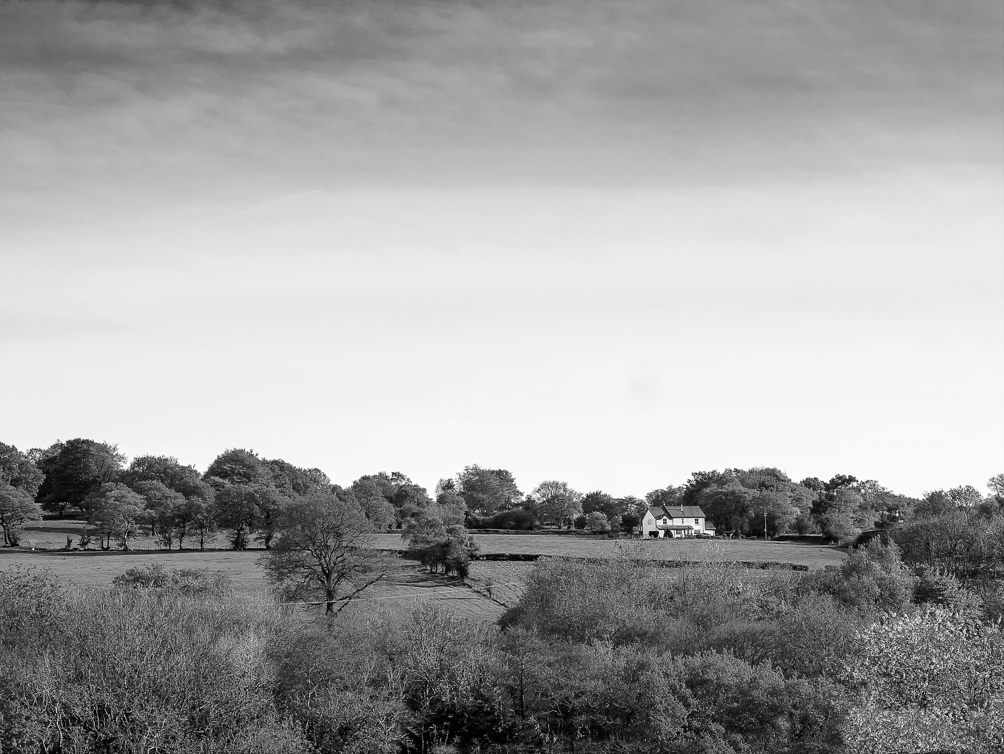 Panasonic Lumix DMC-G3 + Sigma 60mm F2.8 DN Art sample photo. Hillside cottage, machen, south wales photography