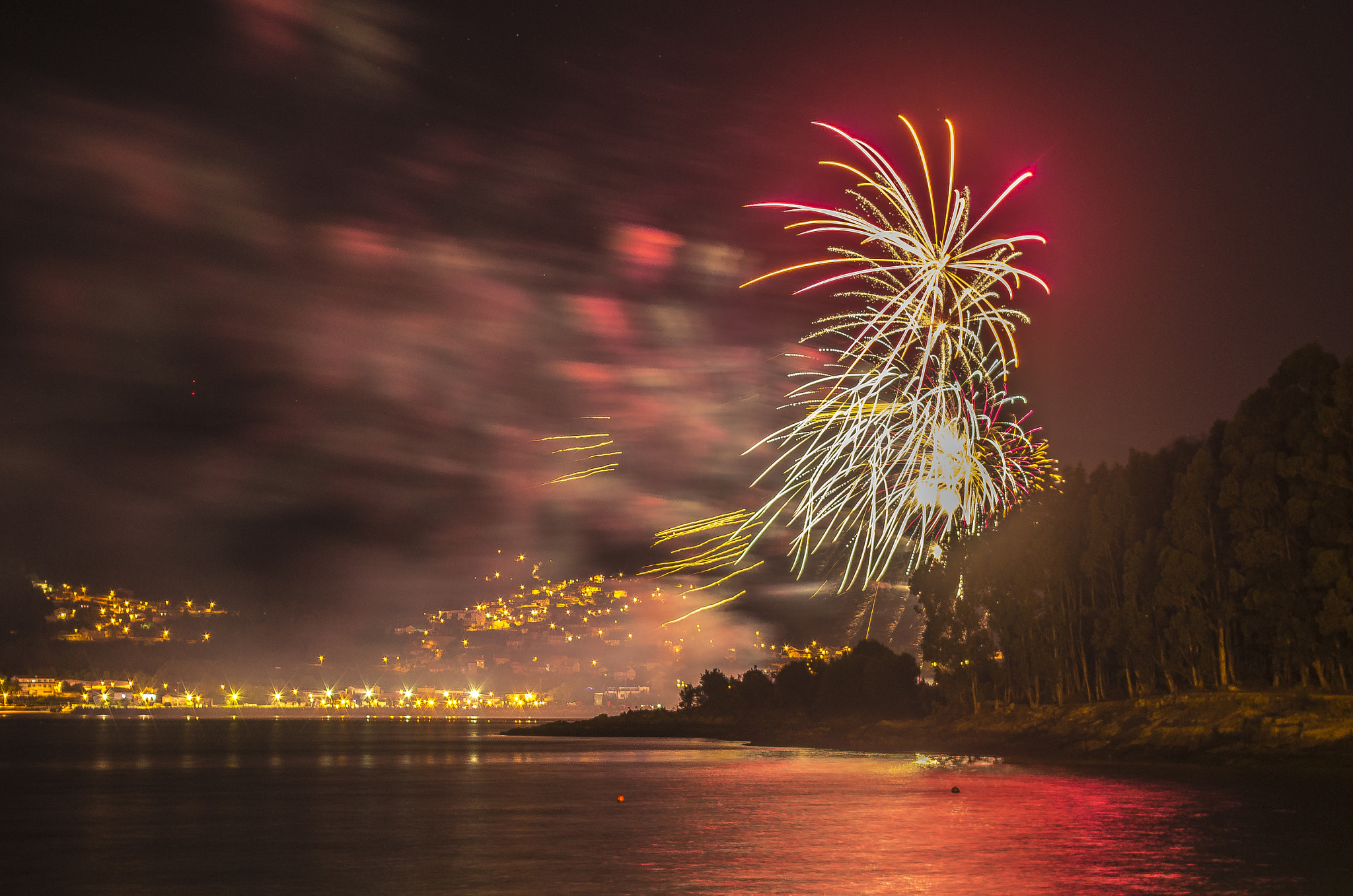 Pentax smc DA 18-55mm F3.5-5.6 AL sample photo. San juan fireworks photography