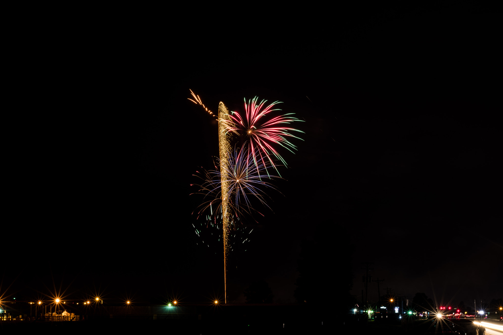 Nikon D500 + Nikon AF Nikkor 50mm F1.8D sample photo. Fireworks photography