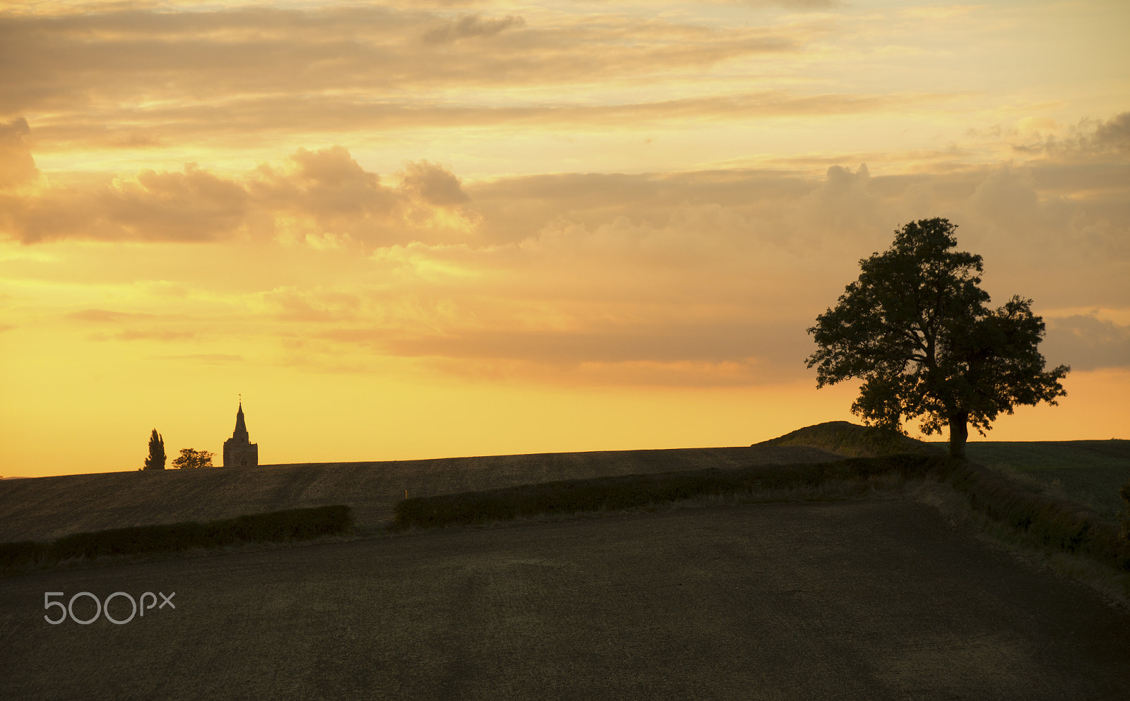 Pentax K-5 sample photo. Church and tree photography