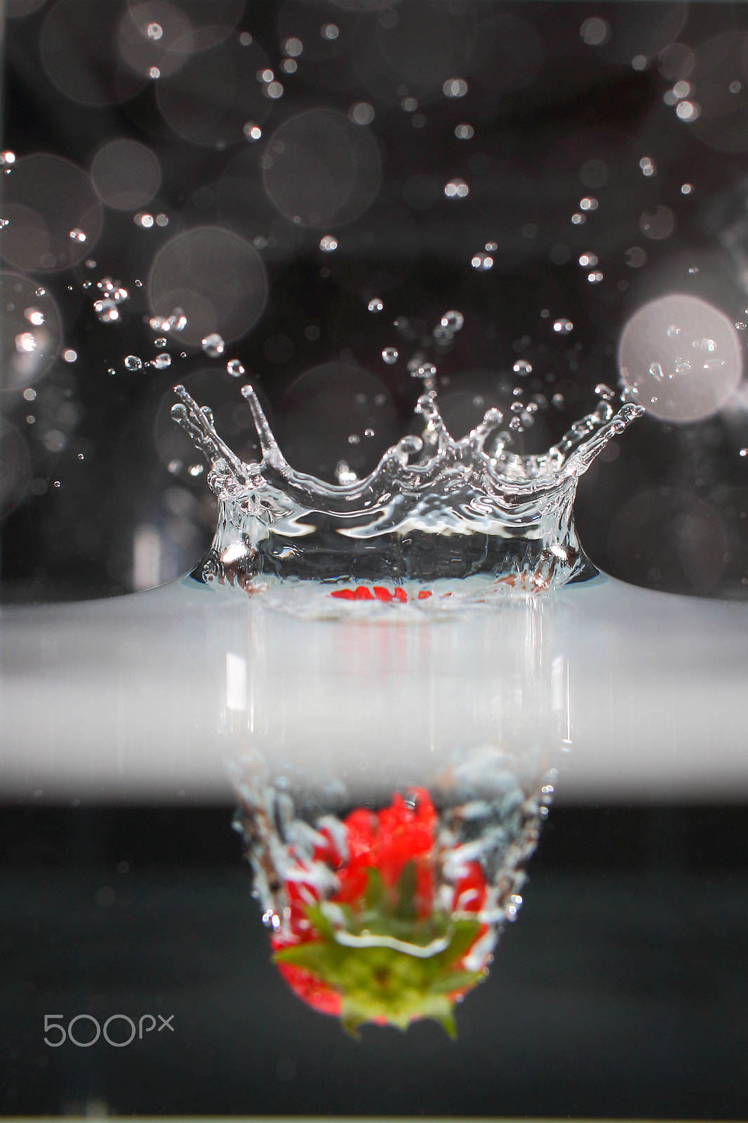 Canon EOS 100D (EOS Rebel SL1 / EOS Kiss X7) sample photo. Strawberry crash photography