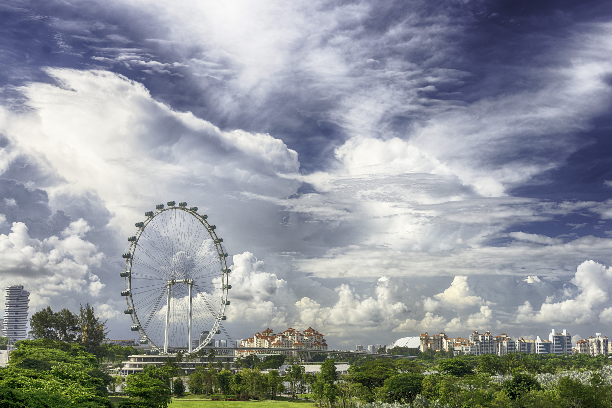 Nikon D610 + Sigma 50mm F1.4 EX DG HSM sample photo. Singapore landscape flyer photography