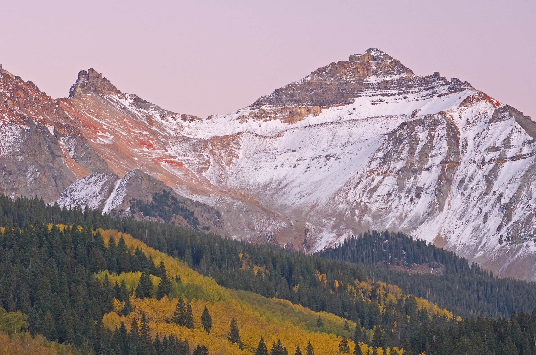 Nikon D2X sample photo. Twilight san juan mountains photography