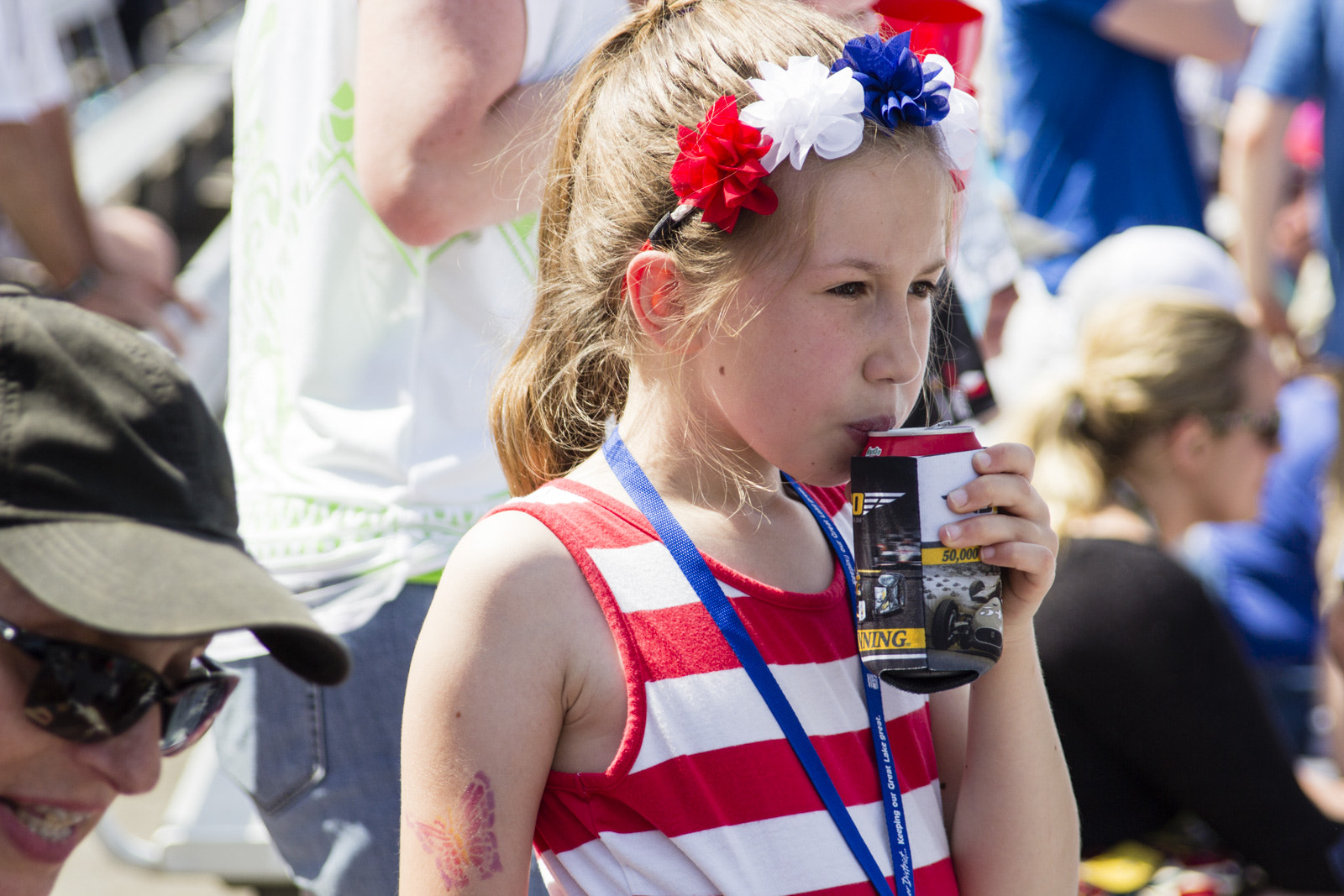 Canon EF 28-105mm f/3.5-4.5 USM sample photo. A girl in indy 500 photography