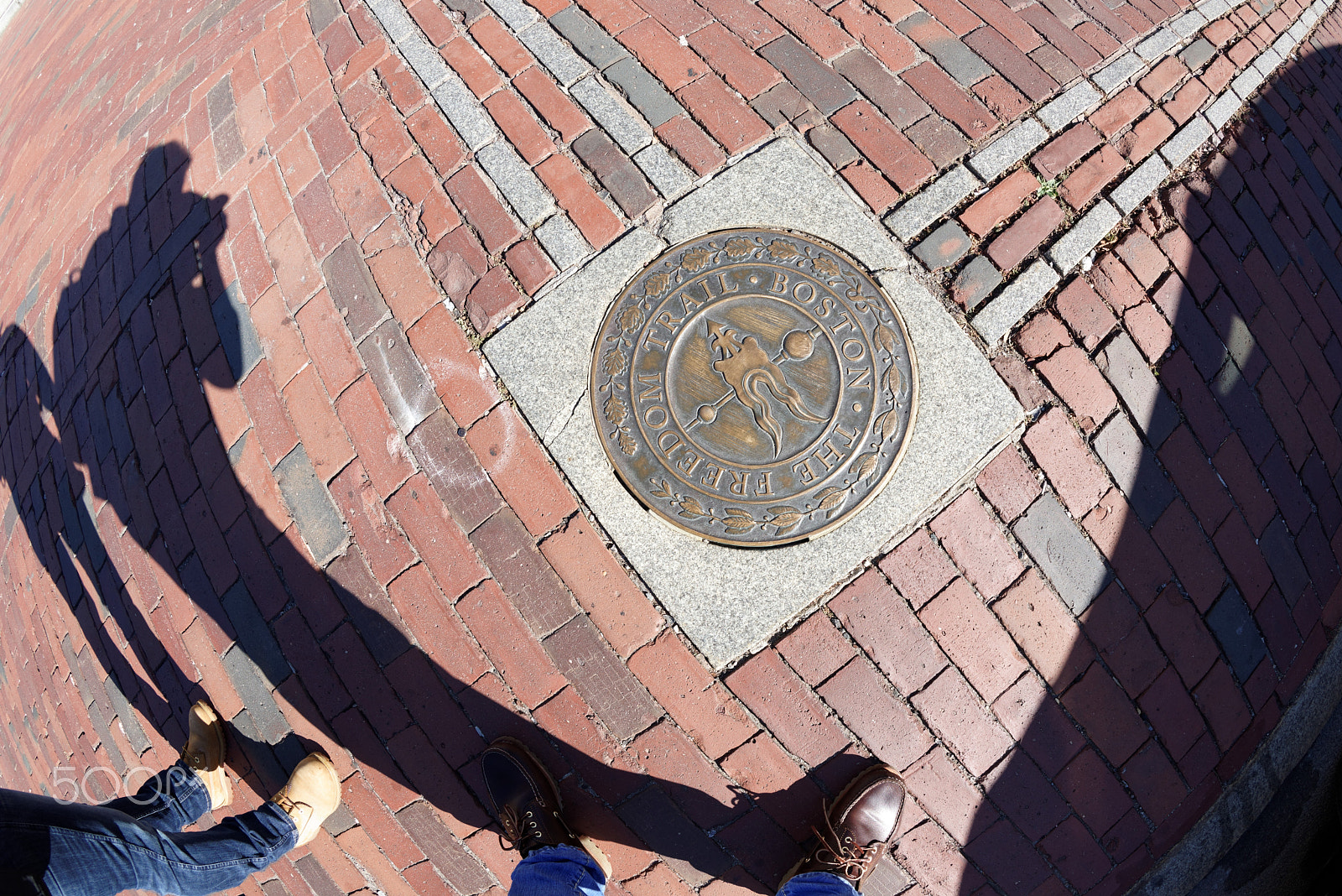 Nikon D810 + Nikon AF Fisheye-Nikkor 16mm F2.8D sample photo. Boston, freedom trail, schild, fisheye photography