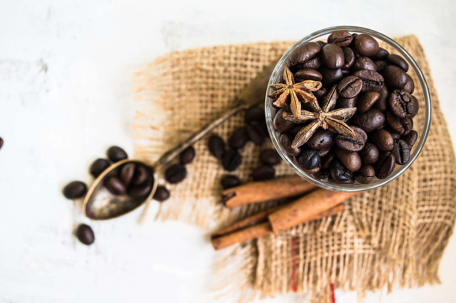 Sony SLT-A55 (SLT-A55V) + Sony DT 30mm F2.8 Macro SAM sample photo. Coffee beans on rustic background photography