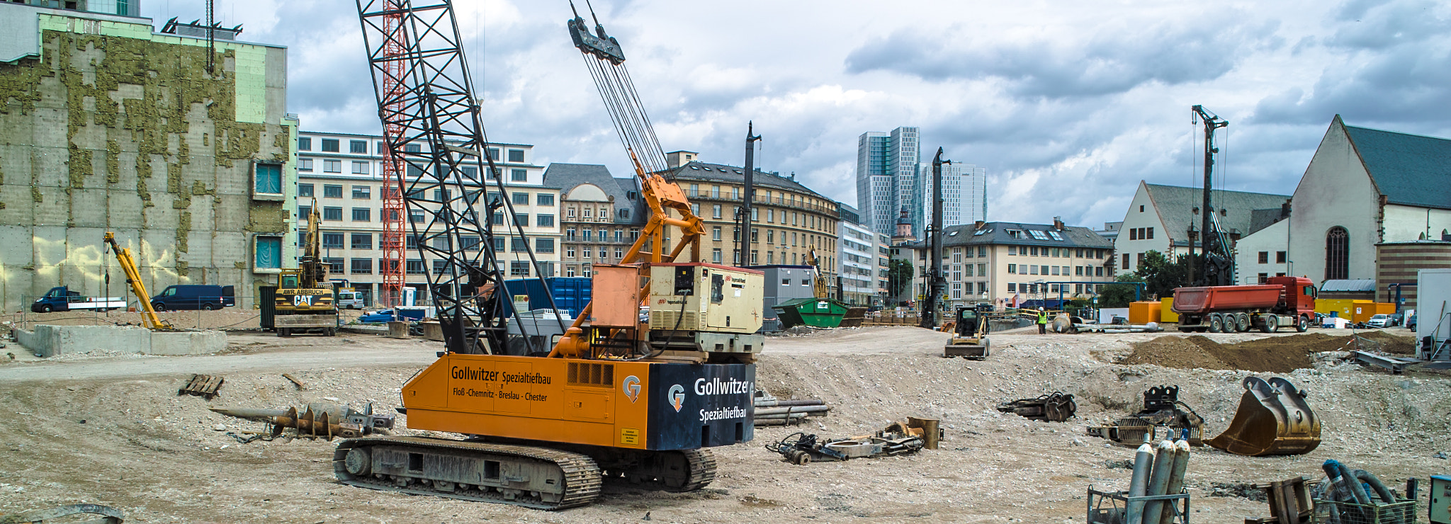 Sigma DP1s sample photo. Großbaustelle in frankfurt photography