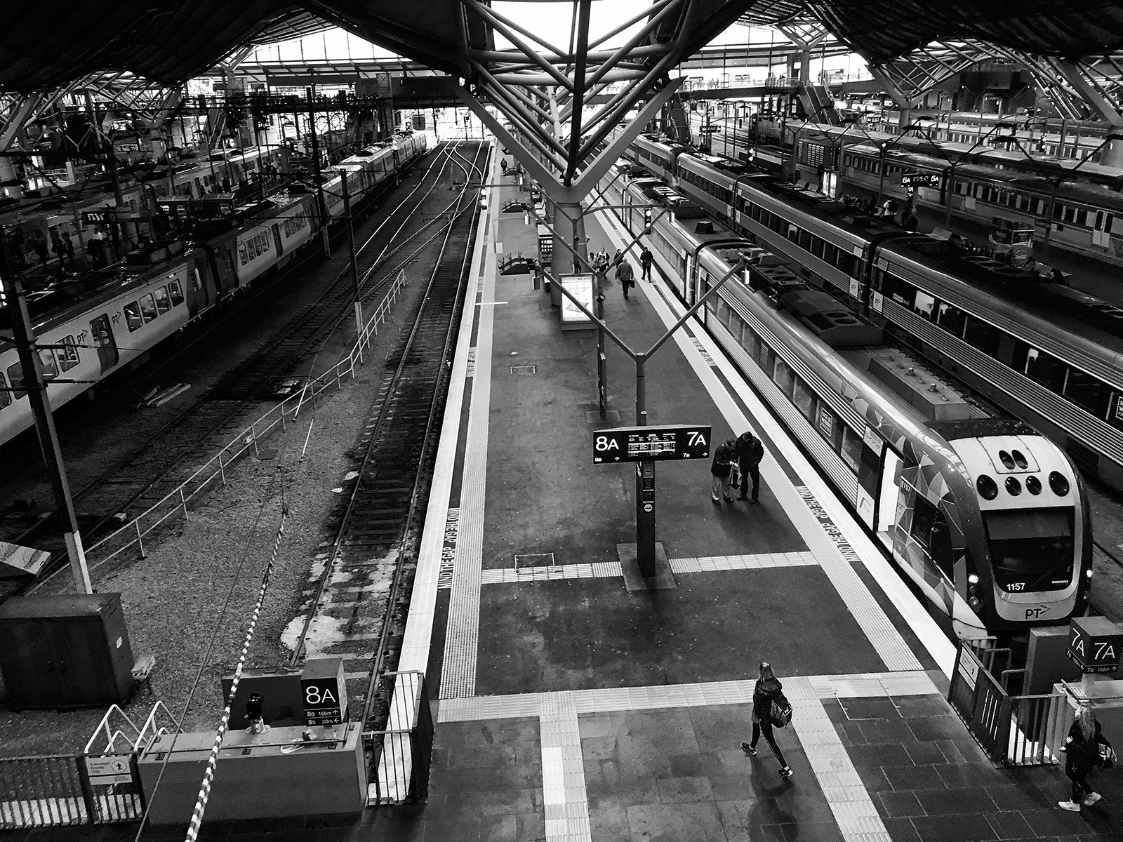 Apple iPhone8,1 sample photo. Train station photography