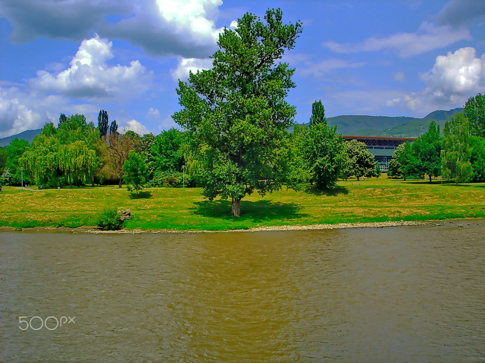 Sony DSC-W1 sample photo. Park near the river bosnia photography