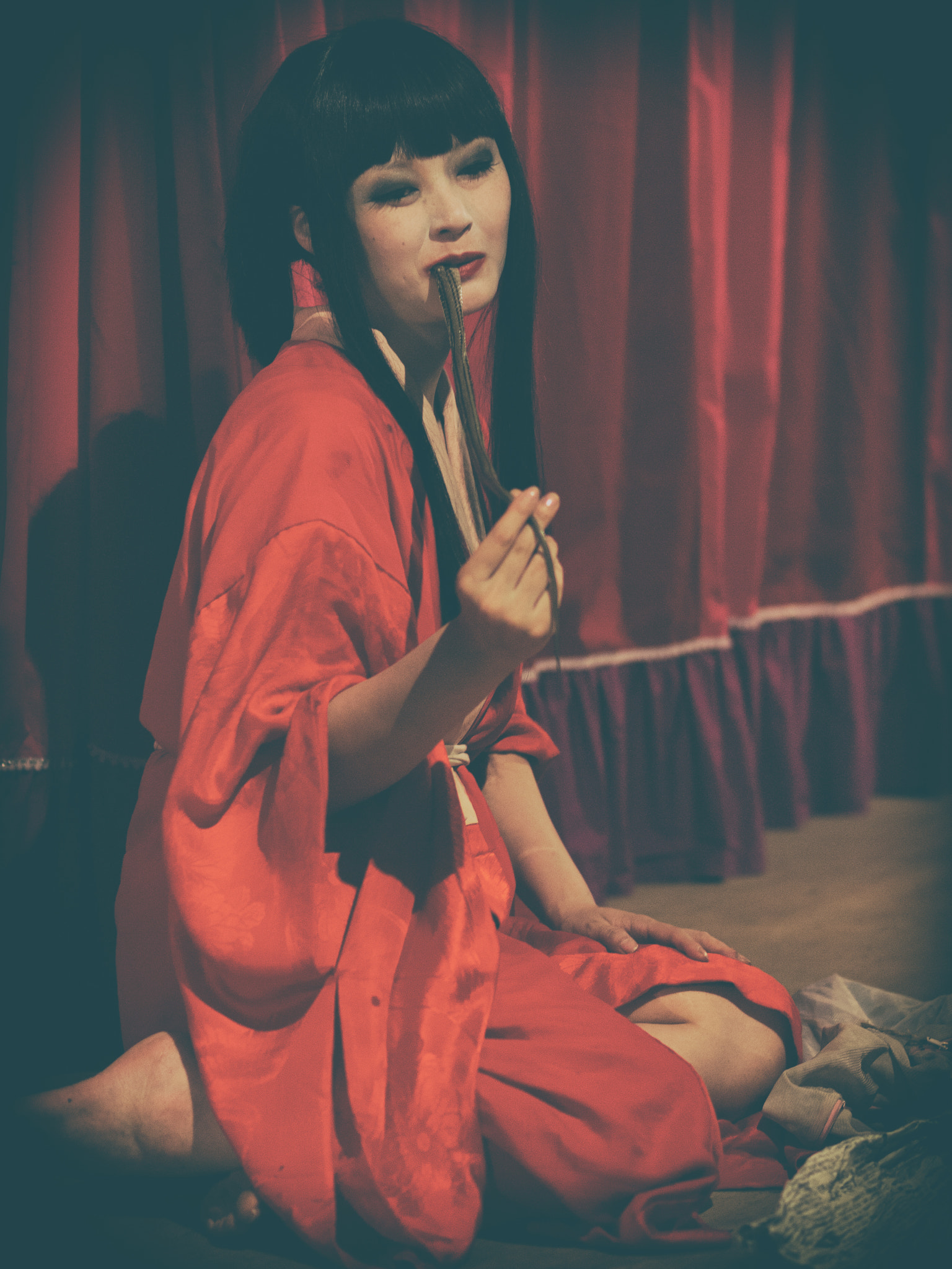 Olympus E-5 + OLYMPUS 50mm Lens sample photo. A japanese snake girl. photography