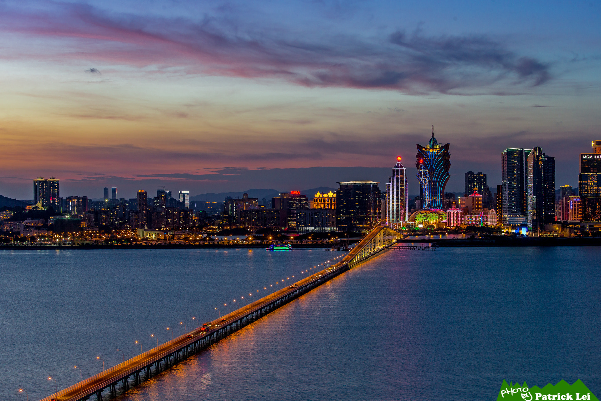Canon EF 70-200mm F4L IS USM sample photo. Macau sunset 2 photography