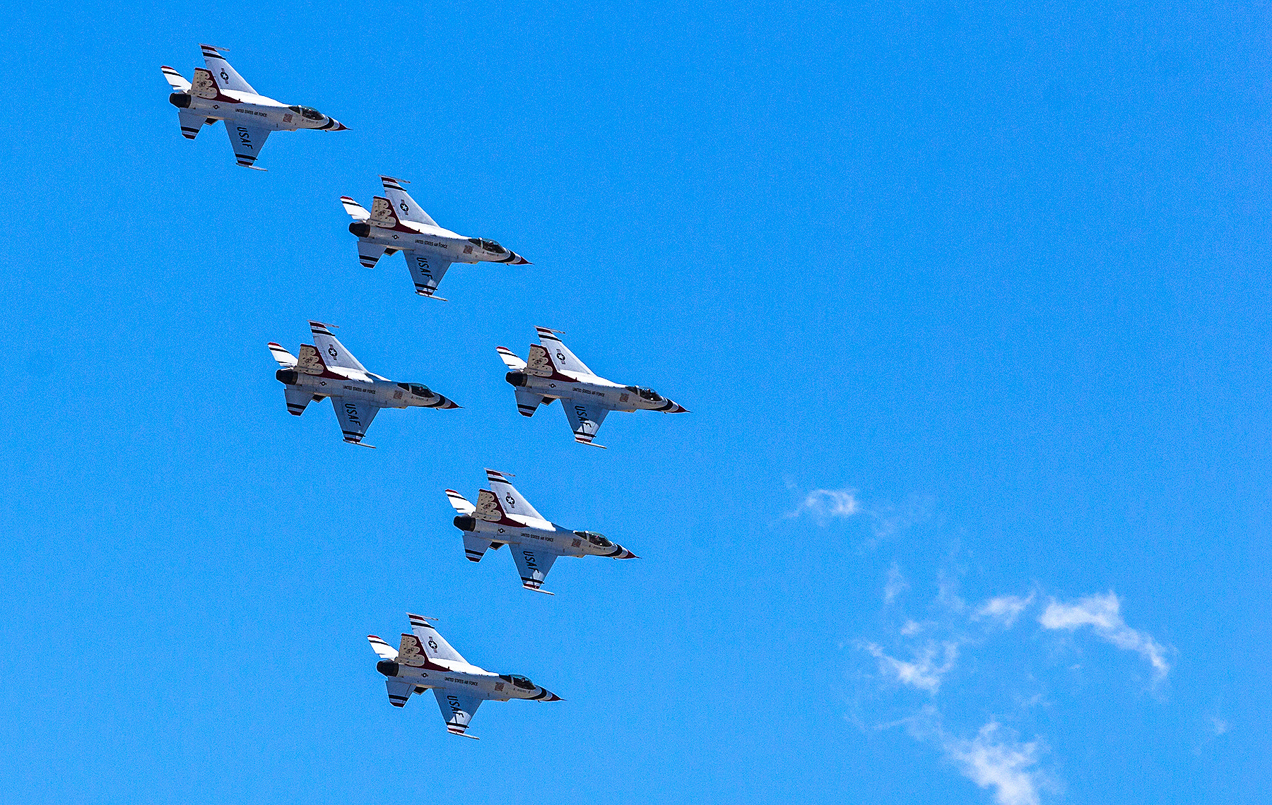 Canon EOS 60D + Canon EF 100-400mm F4.5-5.6L IS USM sample photo. U.s.a.f. thunderbirds photography