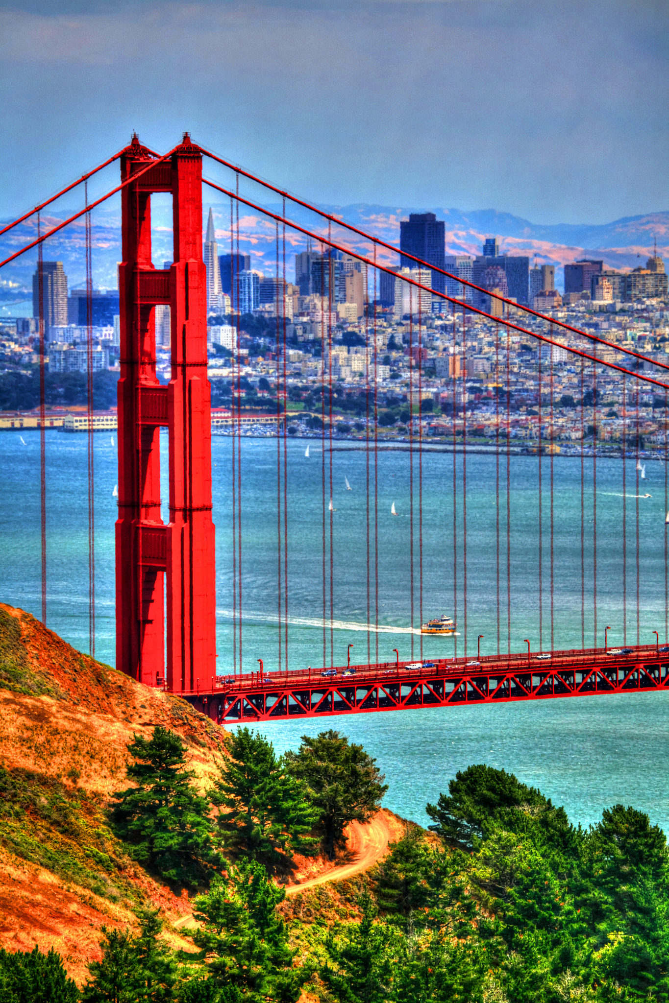 Canon EF 100-400mm F4.5-5.6L IS USM sample photo. Golden gate and san francisco photography