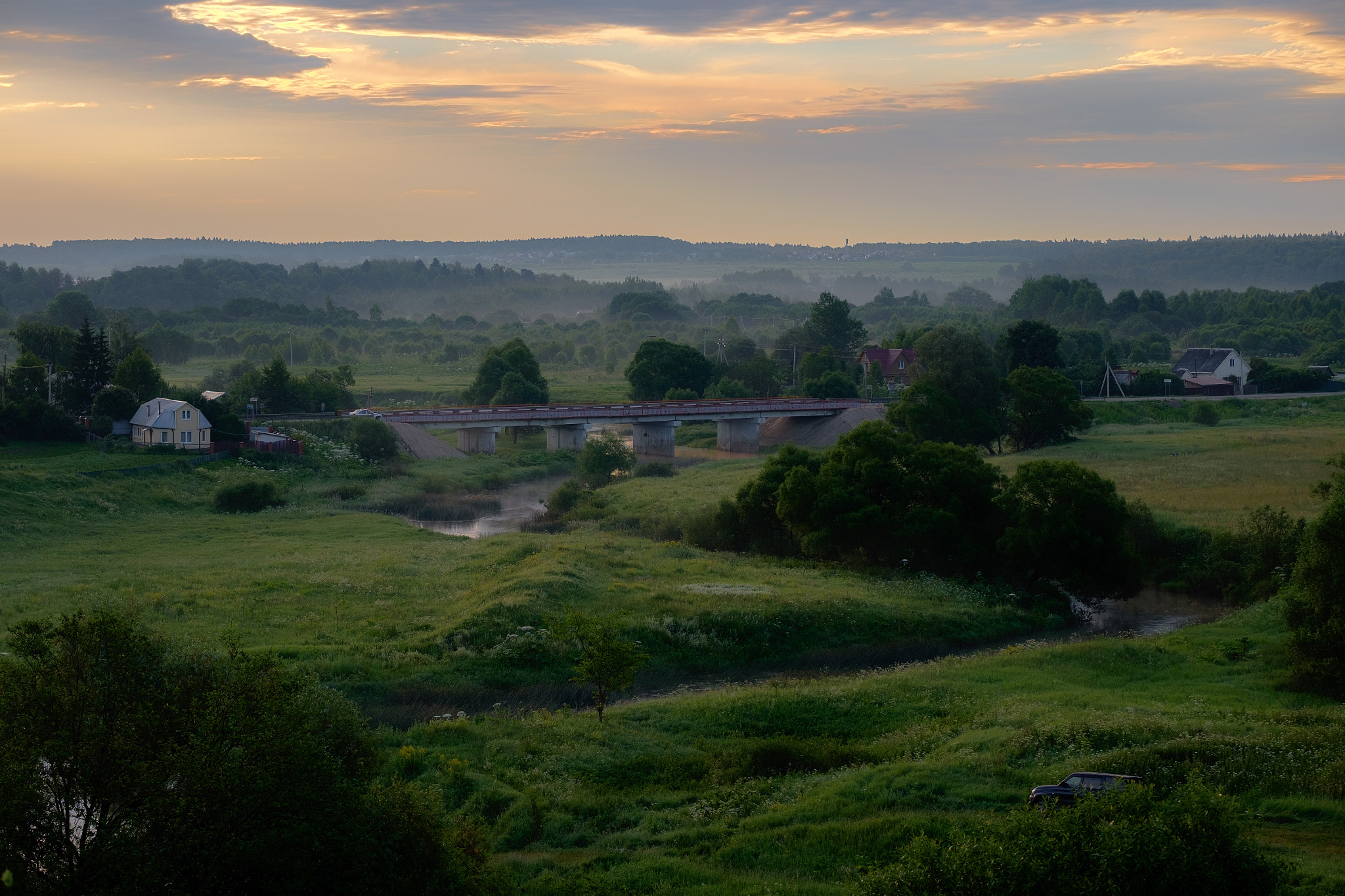 Fujifilm X-T10 + Fujifilm XF 50-140mm F2.8 R LM OIS WR sample photo. Sunrise at protva river photography