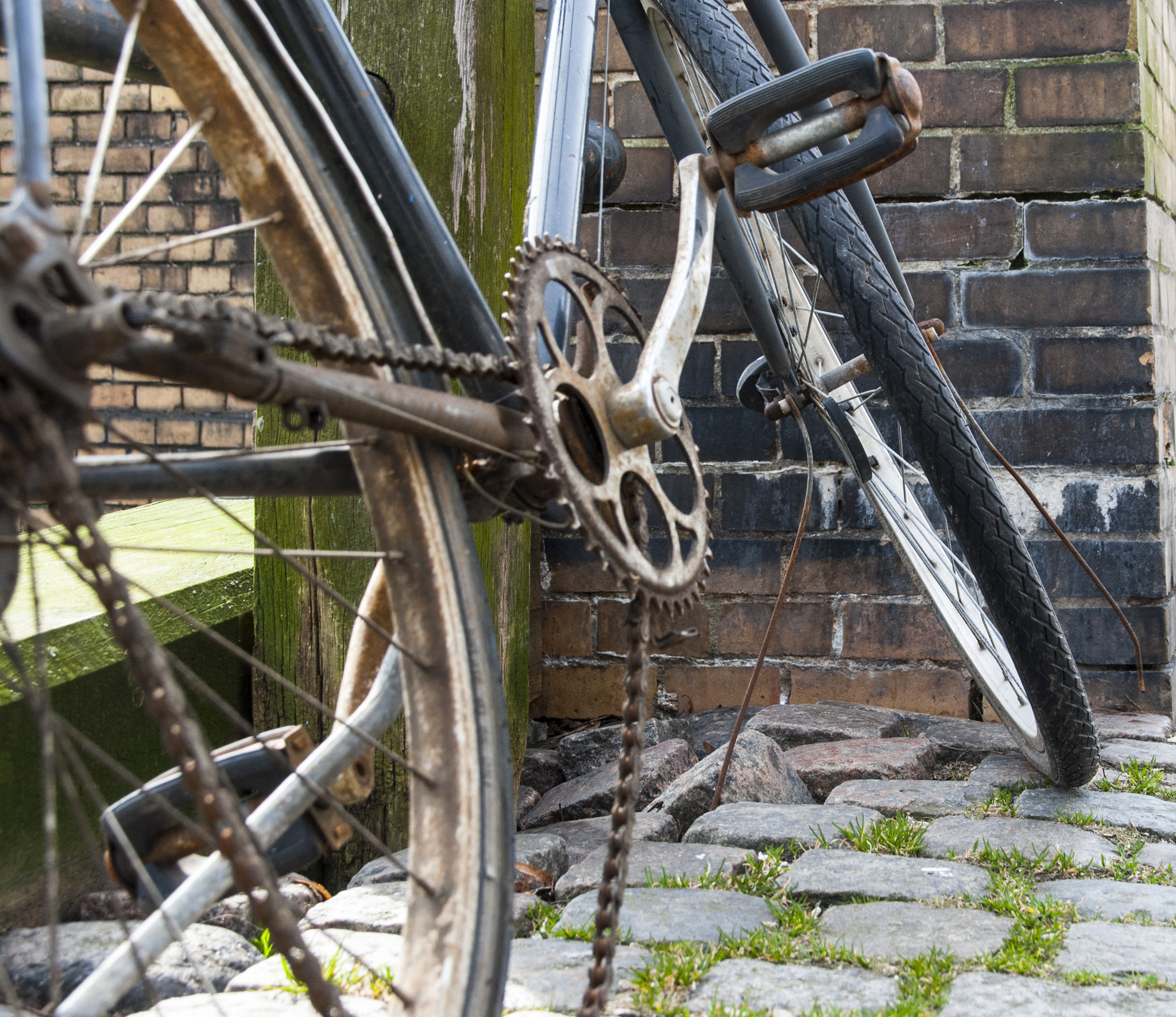 Sigma 28-300mm F3.5-6.3 DG Macro sample photo. Abandoned bike photography