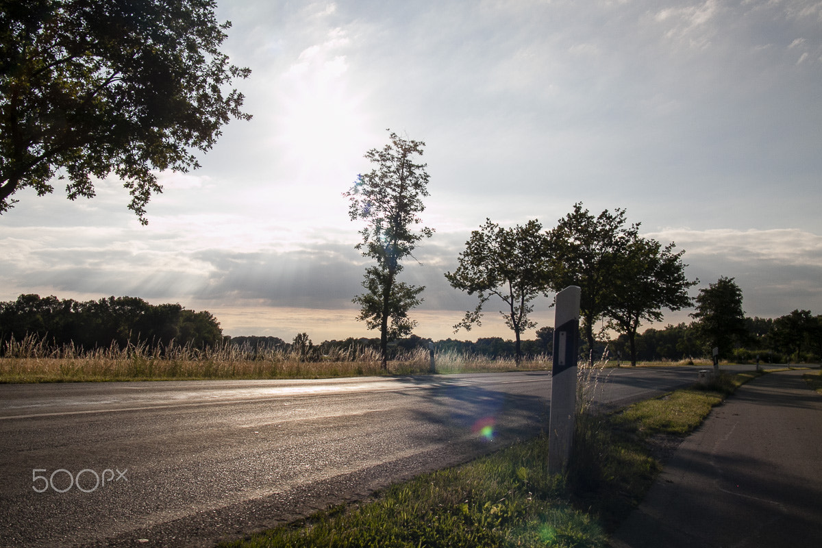 Canon EOS 50D + Sigma 18-50mm f/2.8 Macro sample photo. Street sunset photography