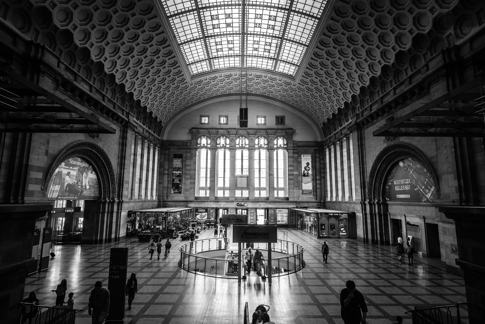 ZEISS Touit 12mm F2.8 sample photo. Leipzig train station photography