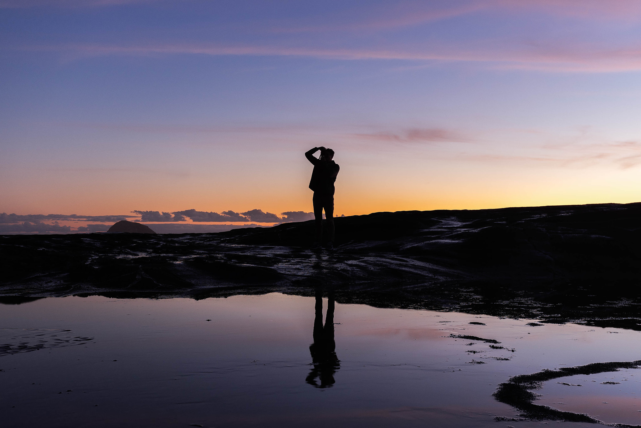 Sony a7R sample photo. Silhouette reflections photography