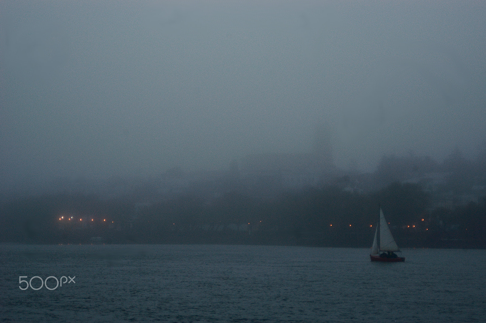 Nikon D100 sample photo. Neblina sobre el río photography