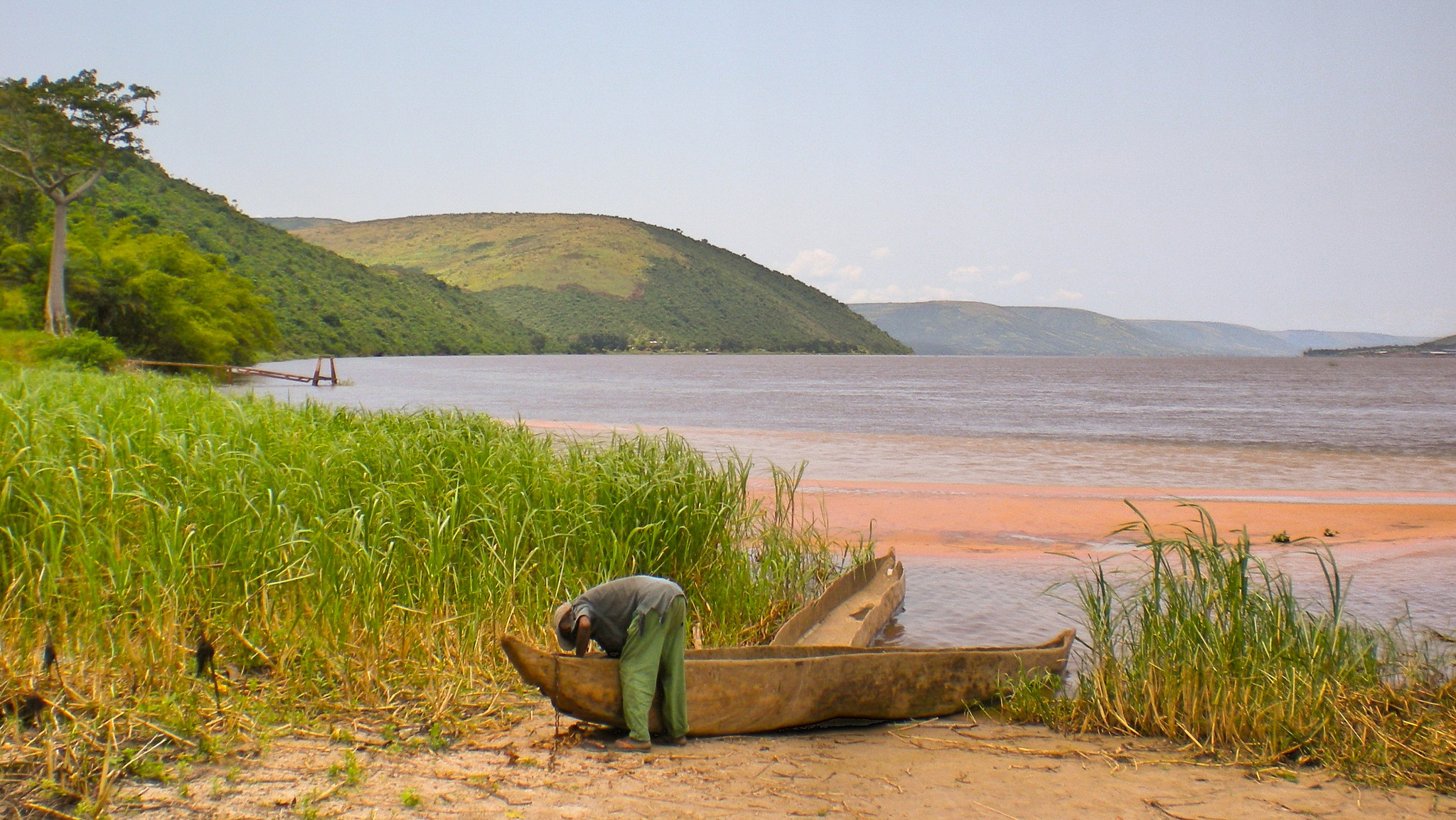 Nikon Coolpix S210 sample photo. Congo river - fisherman photography