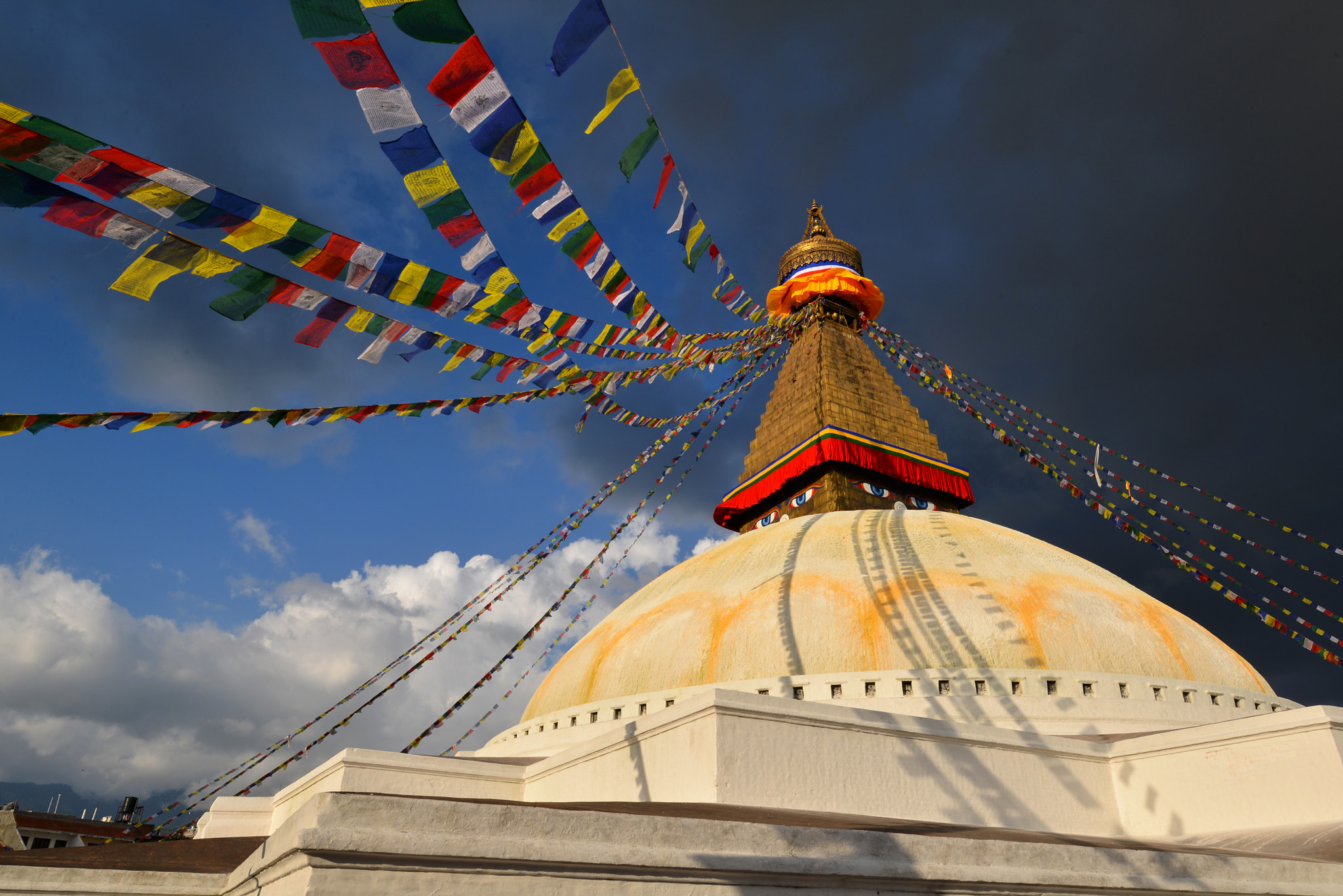 Nikon D600 + AF Zoom-Nikkor 35-80mm f/4-5.6D sample photo. The biggest stupa in the world. boudhanath, nepal photography