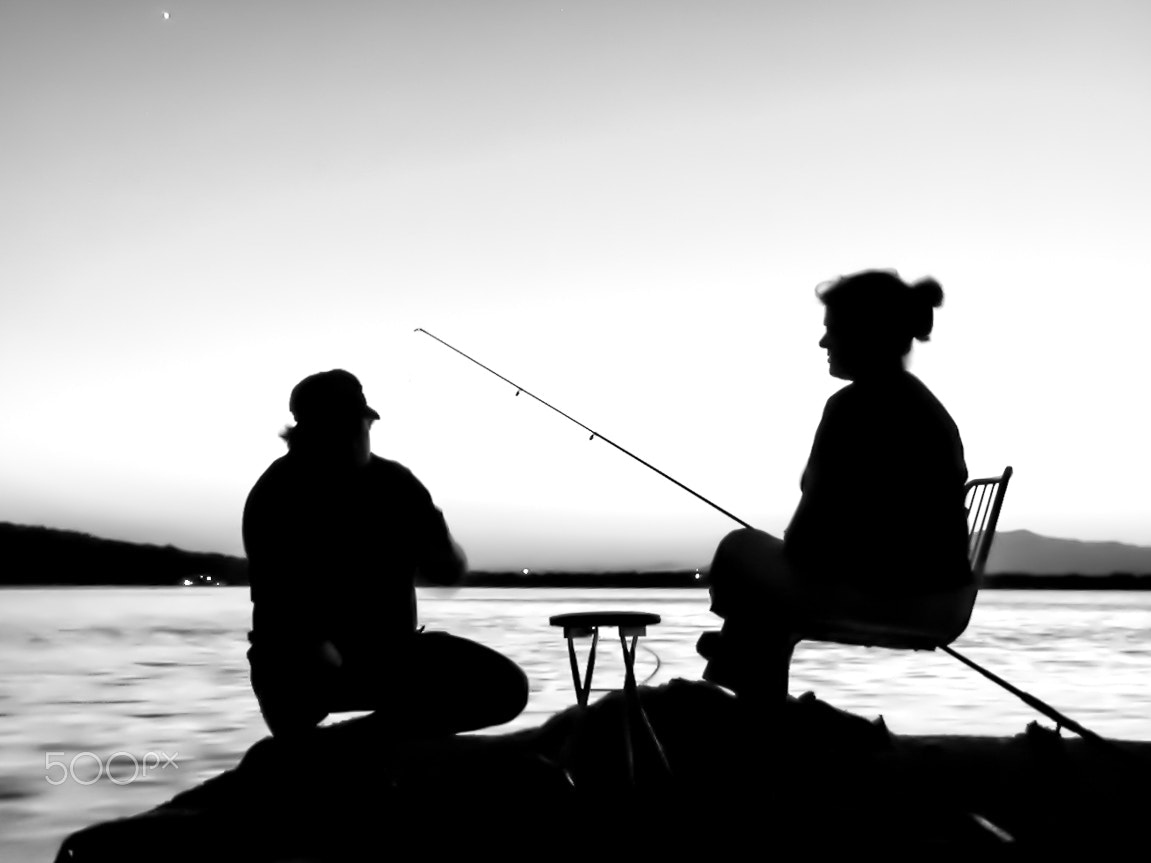 Nikon E995 sample photo. Fisherman and wife photography