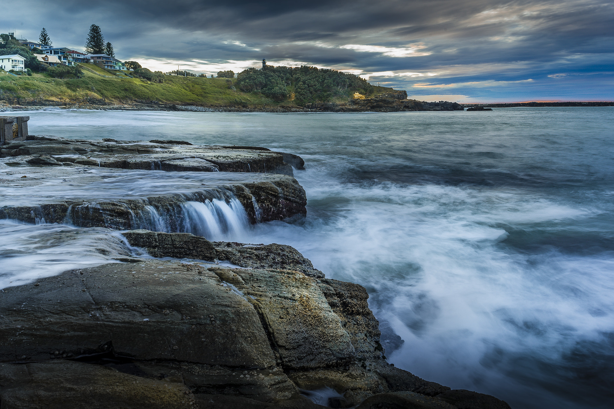 Nikon D600 + Nikon PC-E Nikkor 24mm F3.5D ED Tilt-Shift sample photo. Yamba dawn photography