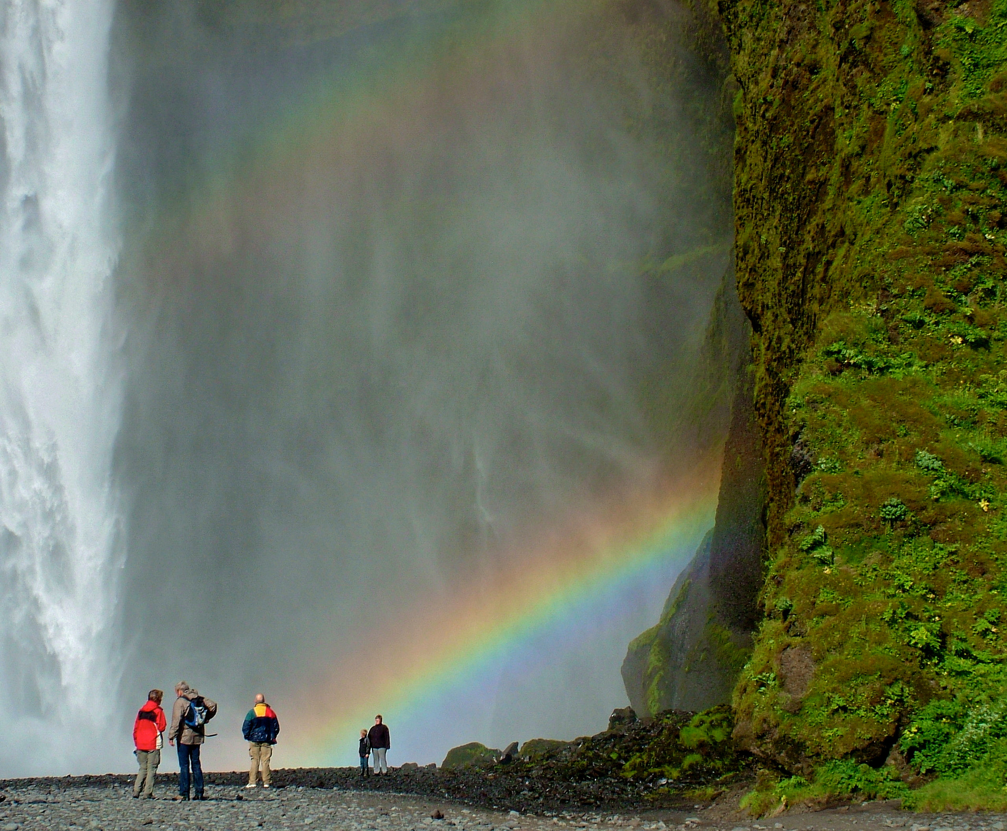 Fujifilm FinePix S20Pro sample photo. Double rainbow, skogafoss, iceland photography