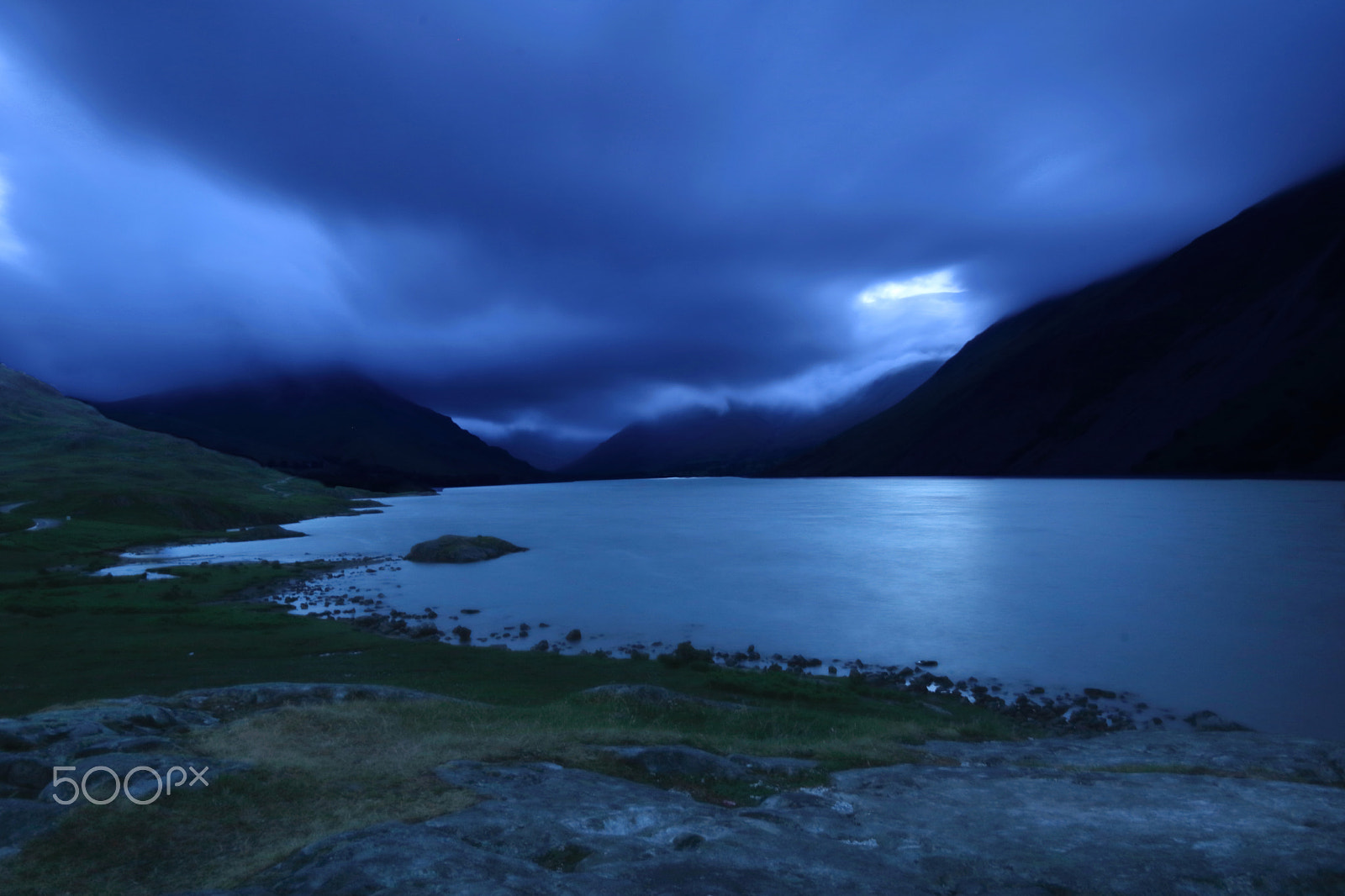 Canon EF-S 17-85mm F4-5.6 IS USM sample photo. Wast water blue hour photography