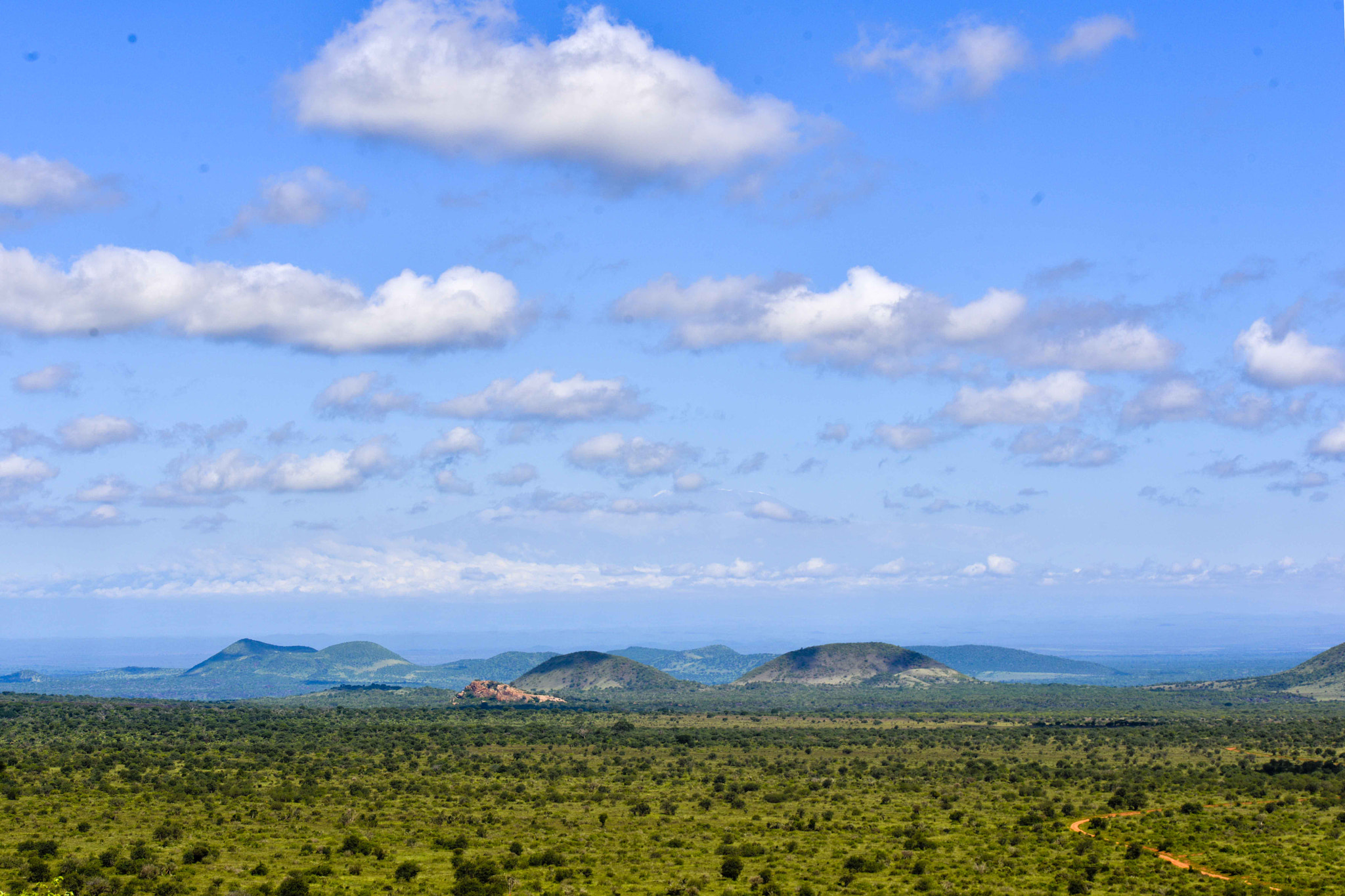 Nikon D800 + Sigma 70-300mm F4-5.6 DG OS sample photo. Landscape in tsavo natioanal park photography