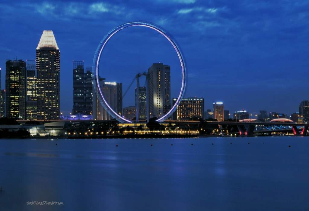 CASIO EX-100 sample photo. The singapore ring photography