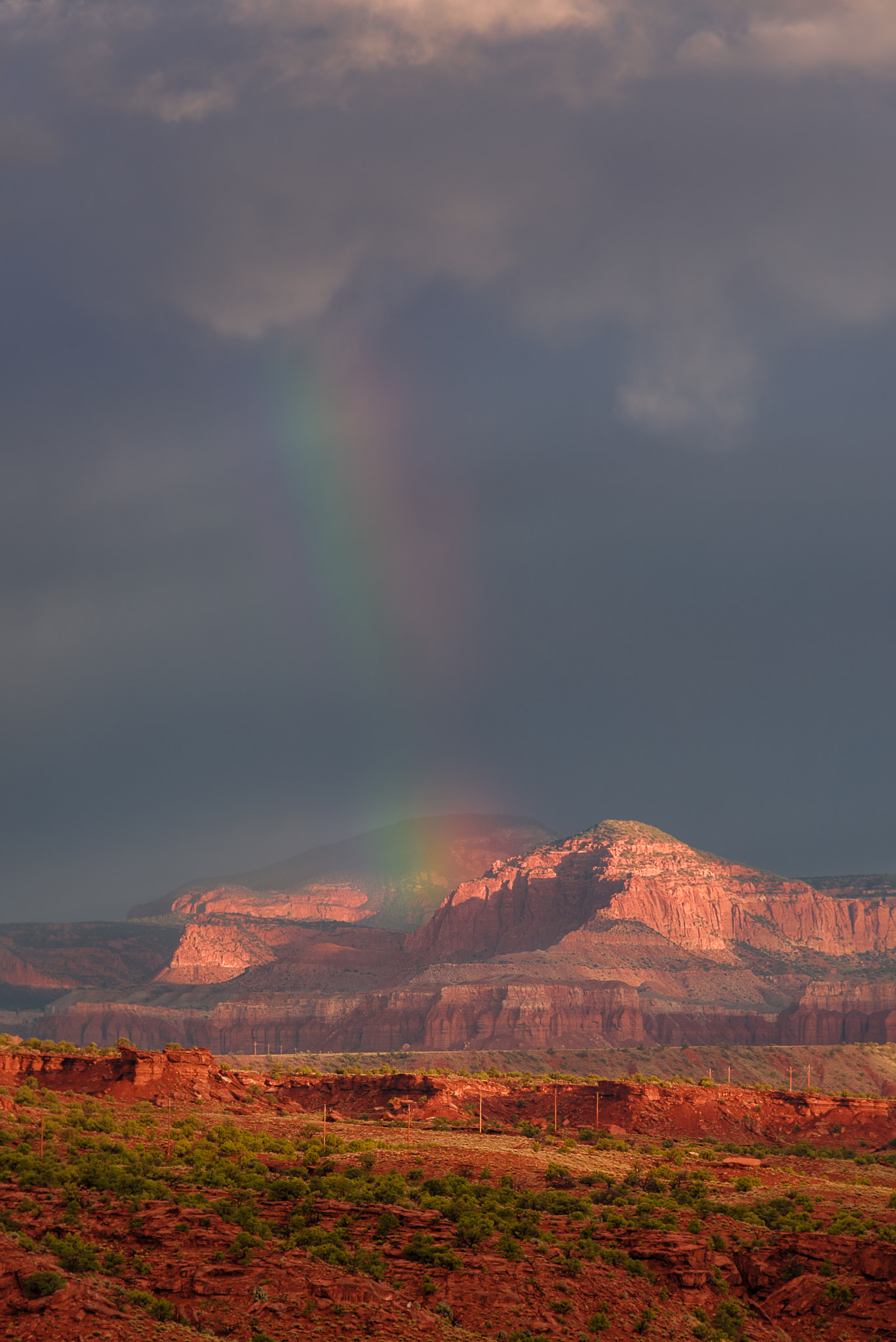 Sigma 70-200mm F2.8 EX DG Macro HSM II sample photo. Capitol reef rainbow photography