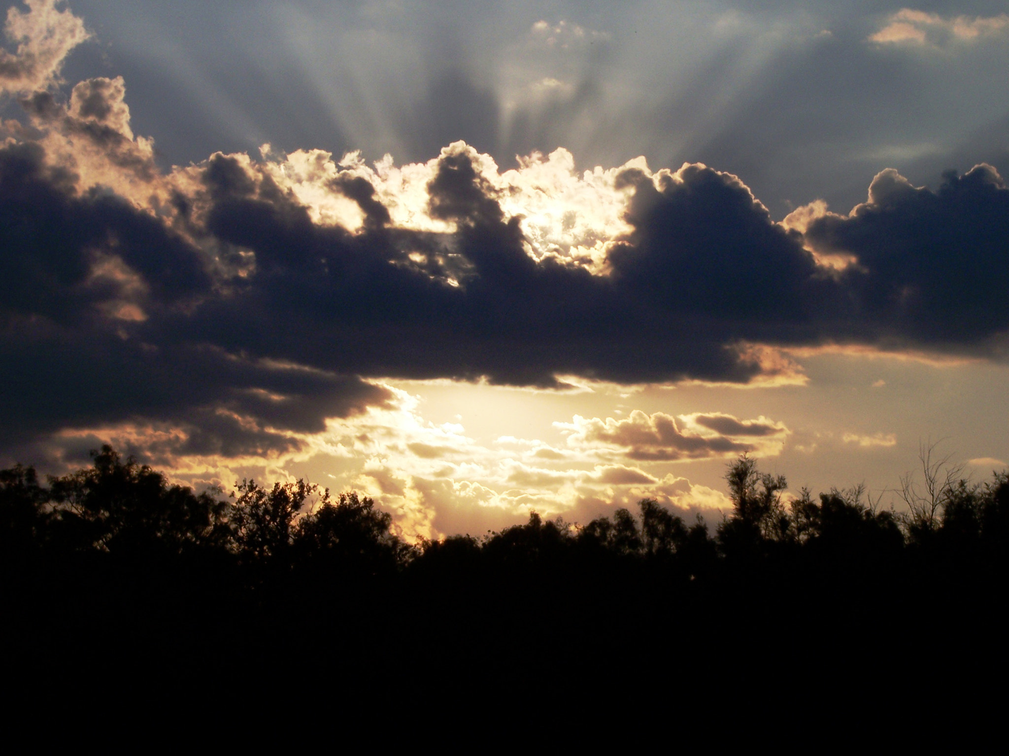 Kodak Z730 ZOOM DIGITAL CAMERA sample photo. Sunburst at creek bed, western texas photography
